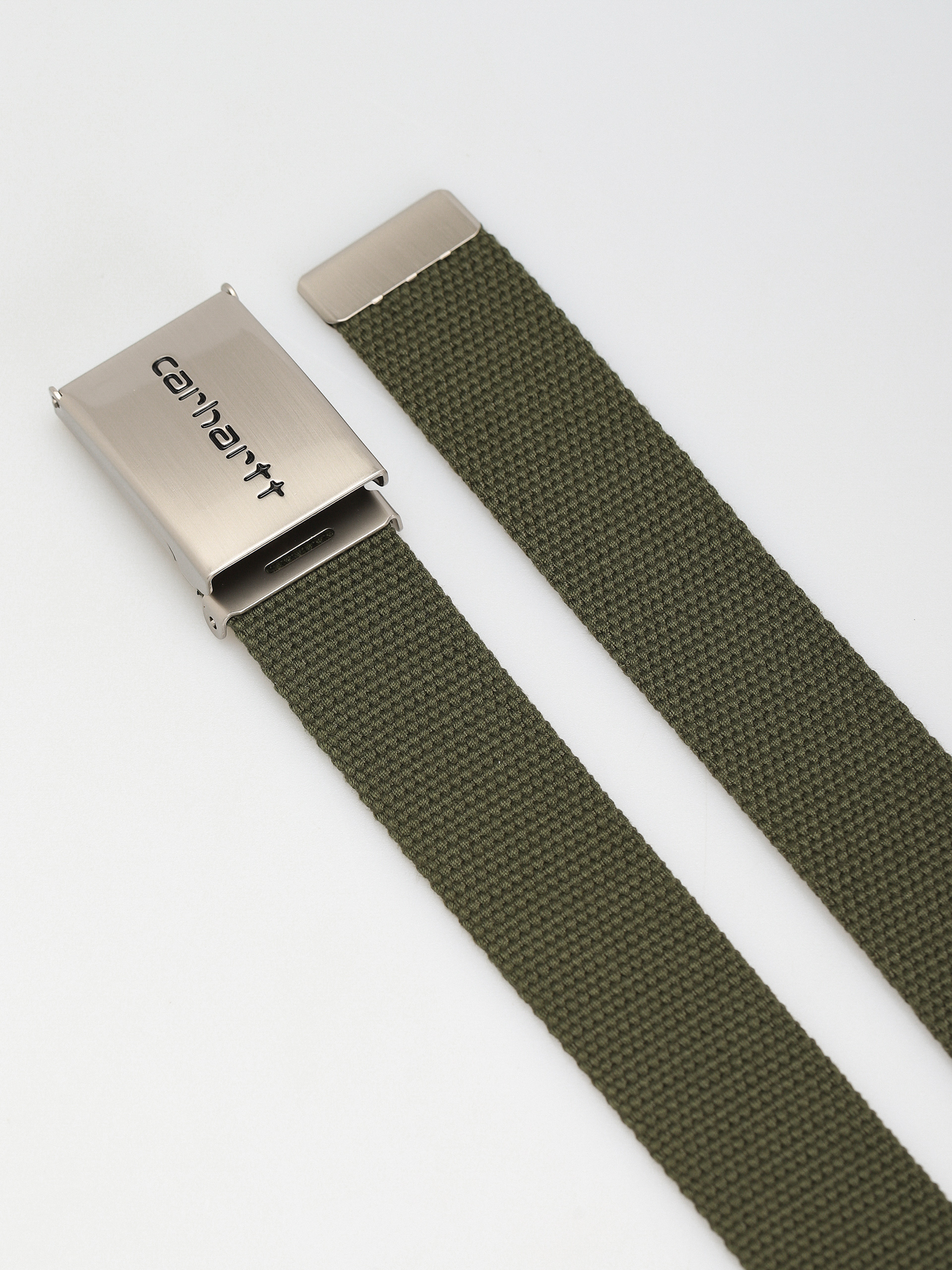 Öv Carhartt WIP Clip Belt Chrome (office green)
