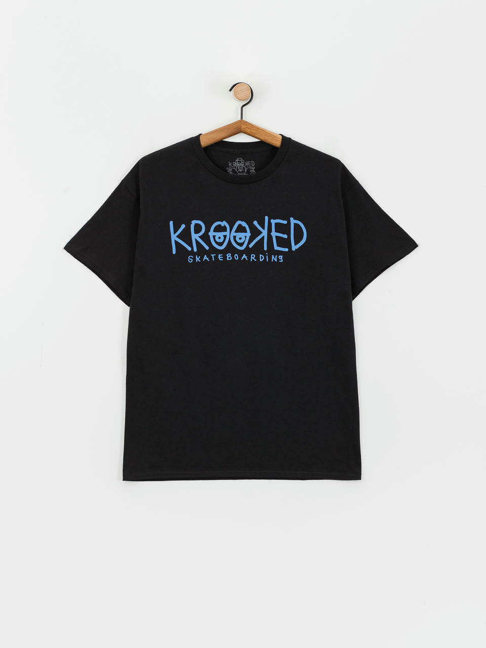 Póló Krooked Krkd Eyes (black/blue)