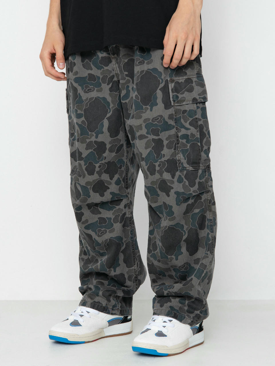 Carhartt WIP Cole Cargo Kisnadrág (camo duck/grey)