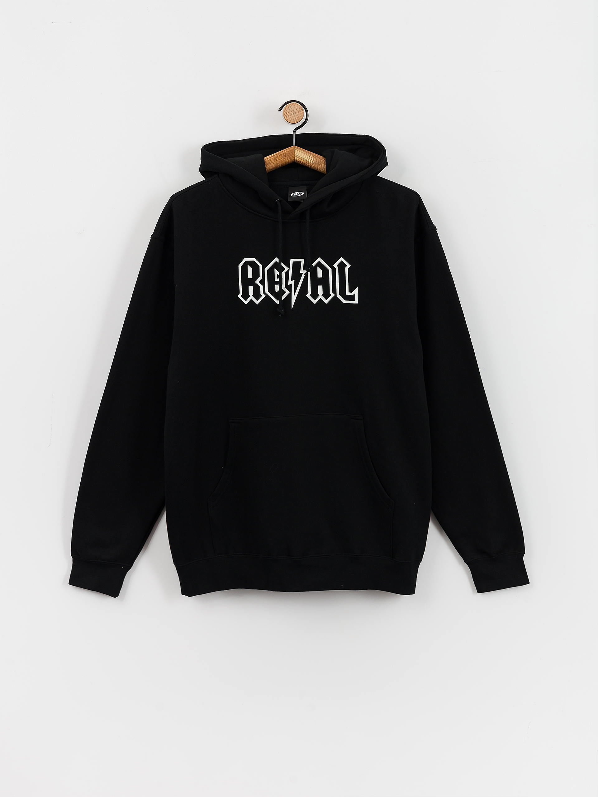 Real Deeds HD Kapucnis pulóver (black/white)