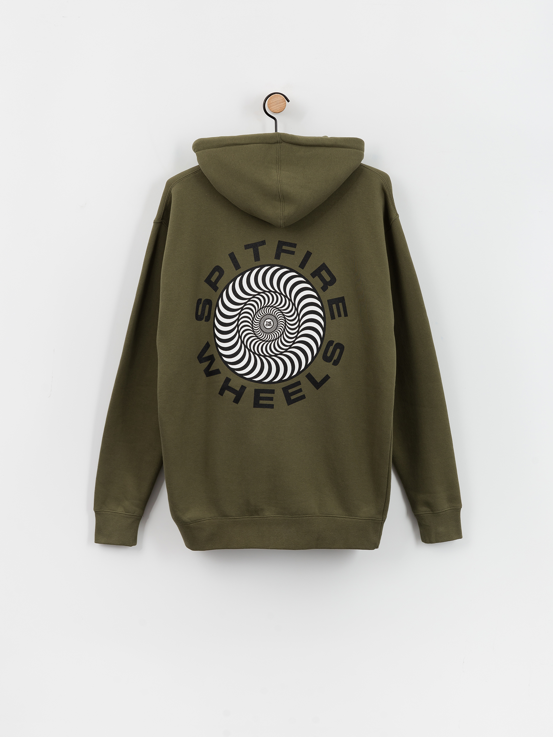 Spitfire Classic 87 Swirl ZHD Kapucnis pulóver (army/black)