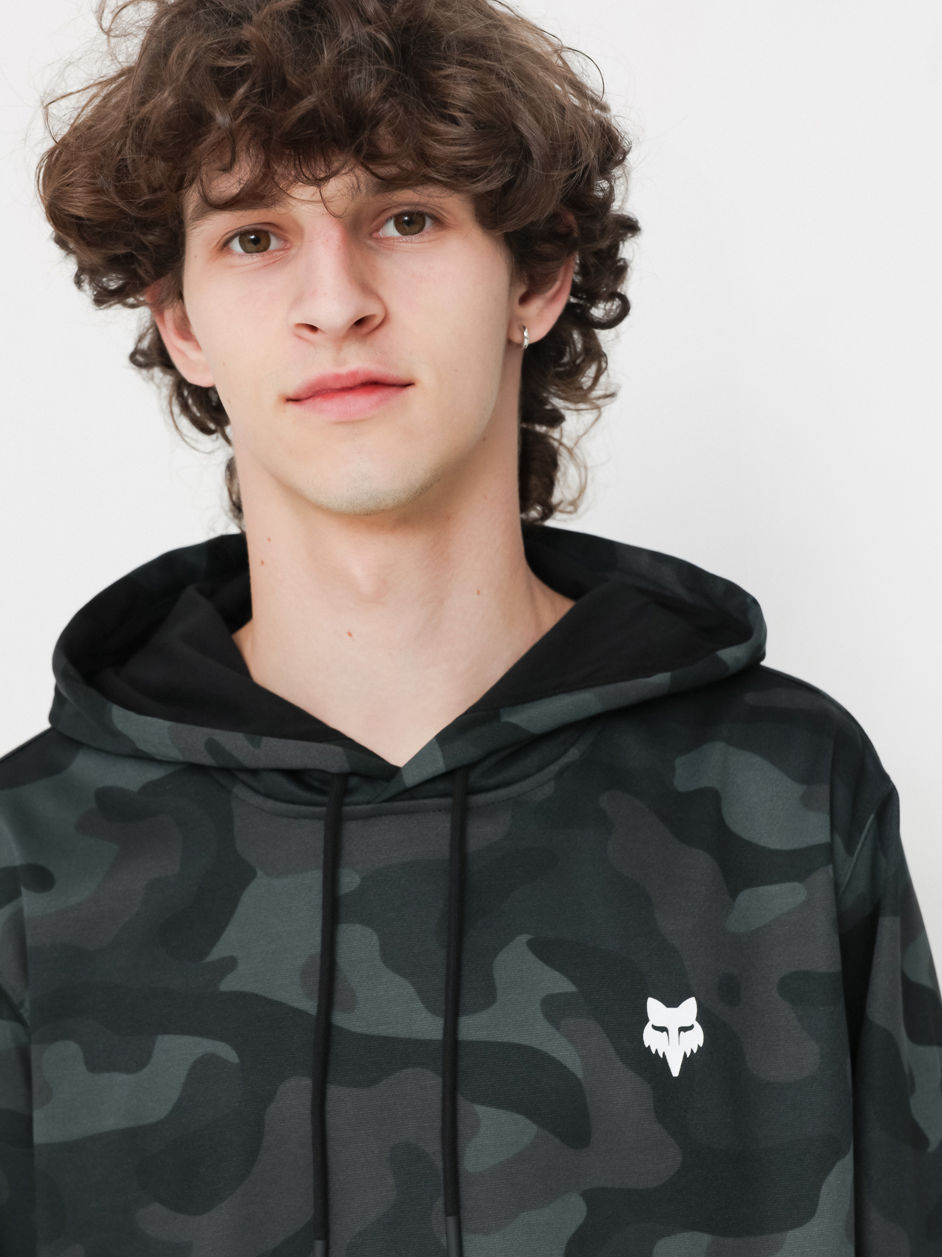 Kapucnis pulóver Fox Head Camo HD (black camo)