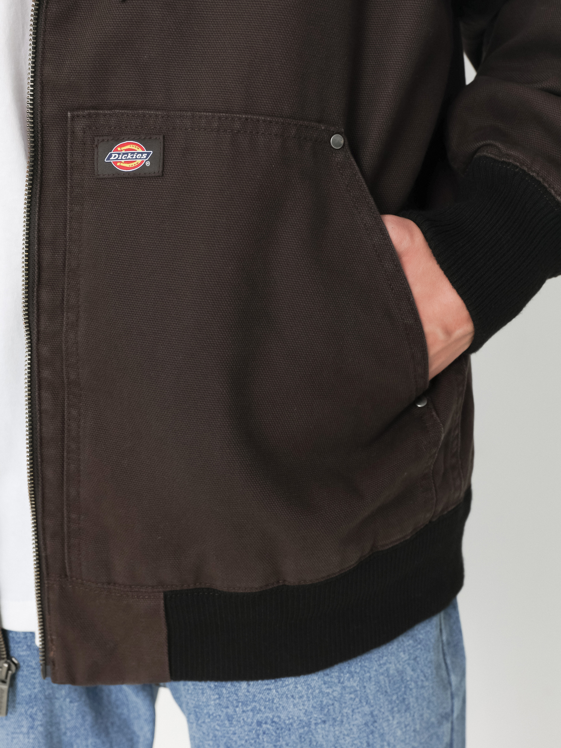 Dickies Hooded Duck Canvas Dzseki (dark brown)