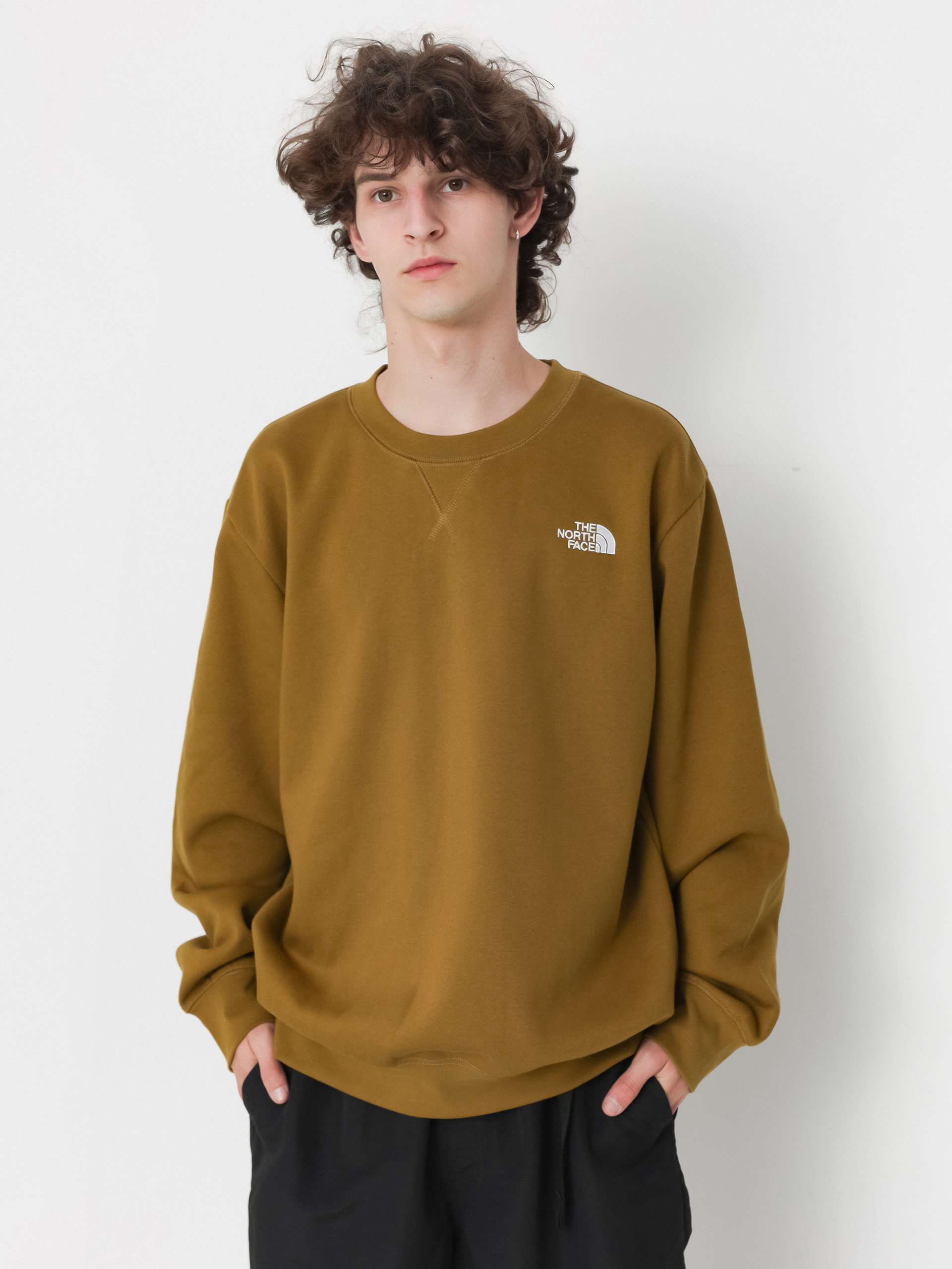 The North Face Essential Relaxed Pulóver (moss green)