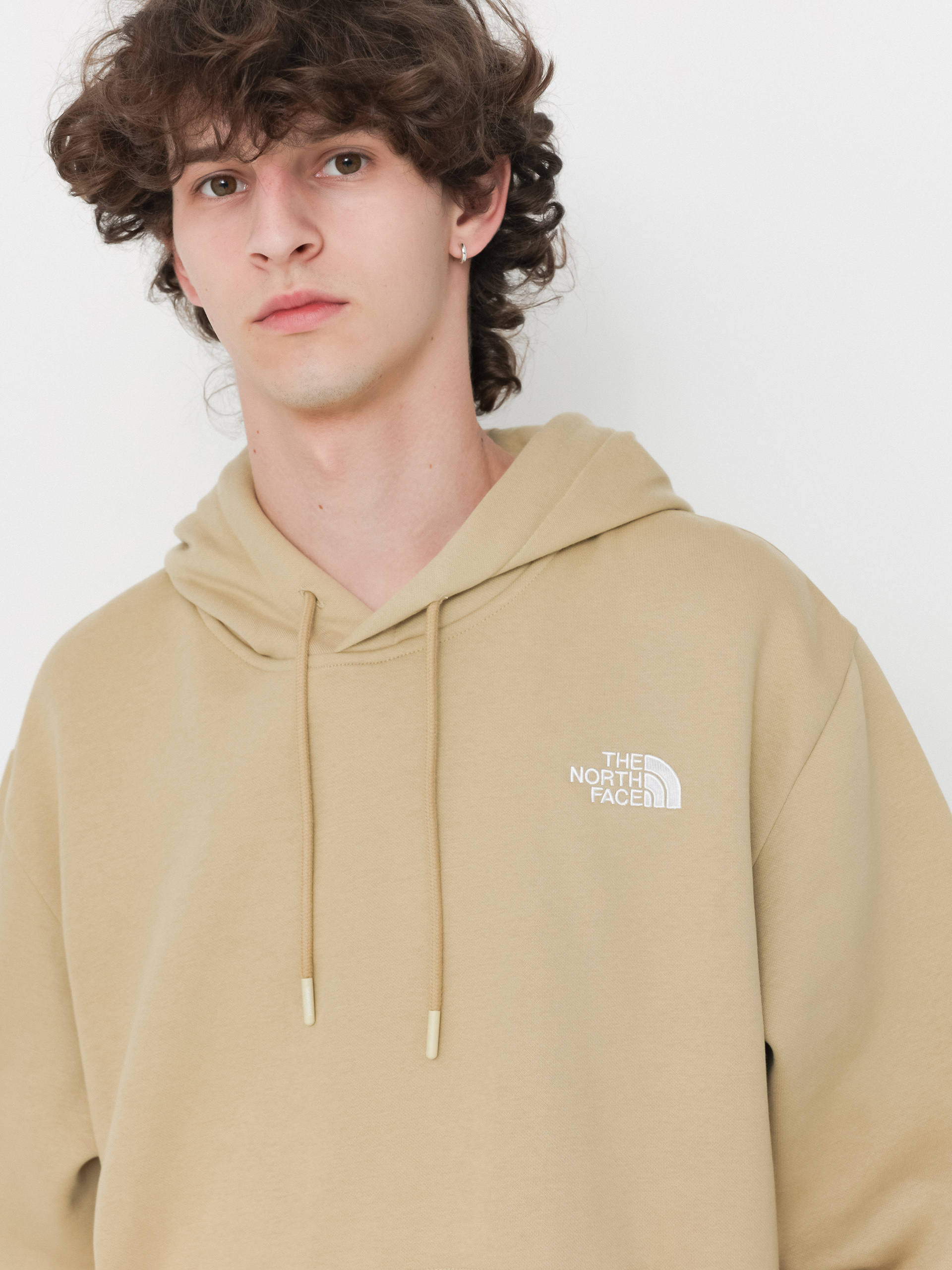 The North Face Essential Relaxed HD Kapucnis pulóver (khaki stone)