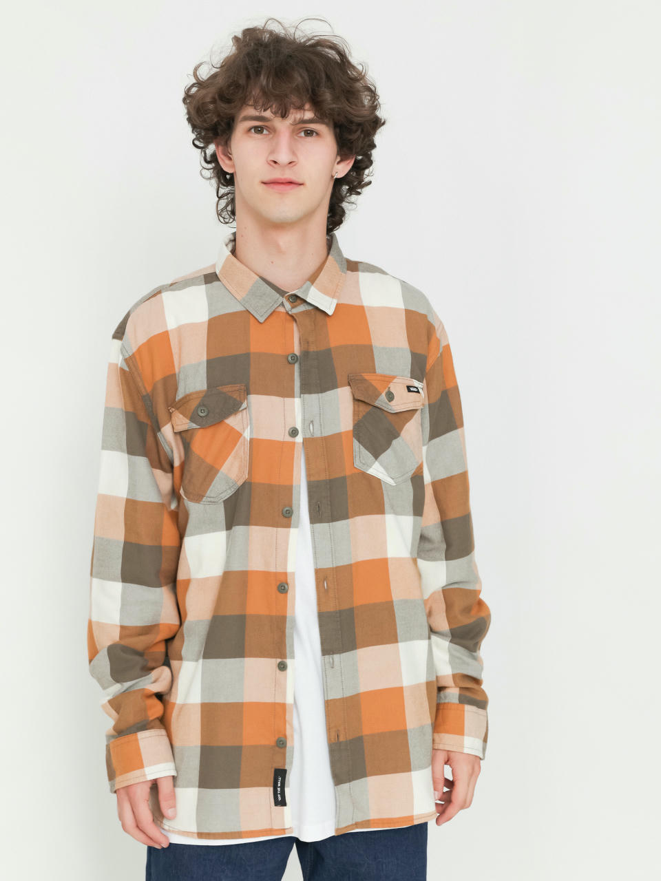 Vans Box Flannel Classic Ing (bungee cord/brown sugar)