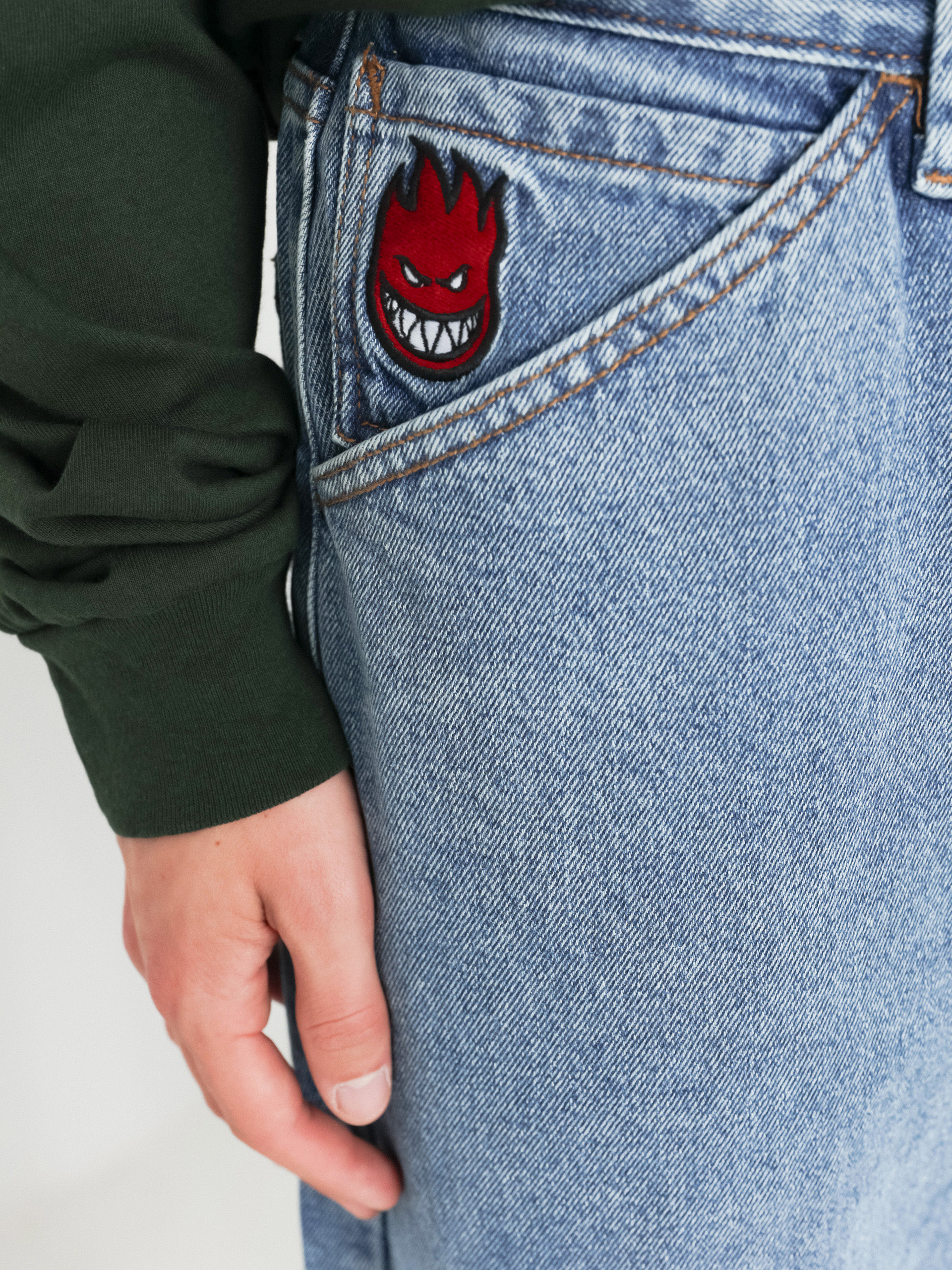 Kisnadrág Spitfire Big Head Denim (medium stone wash)