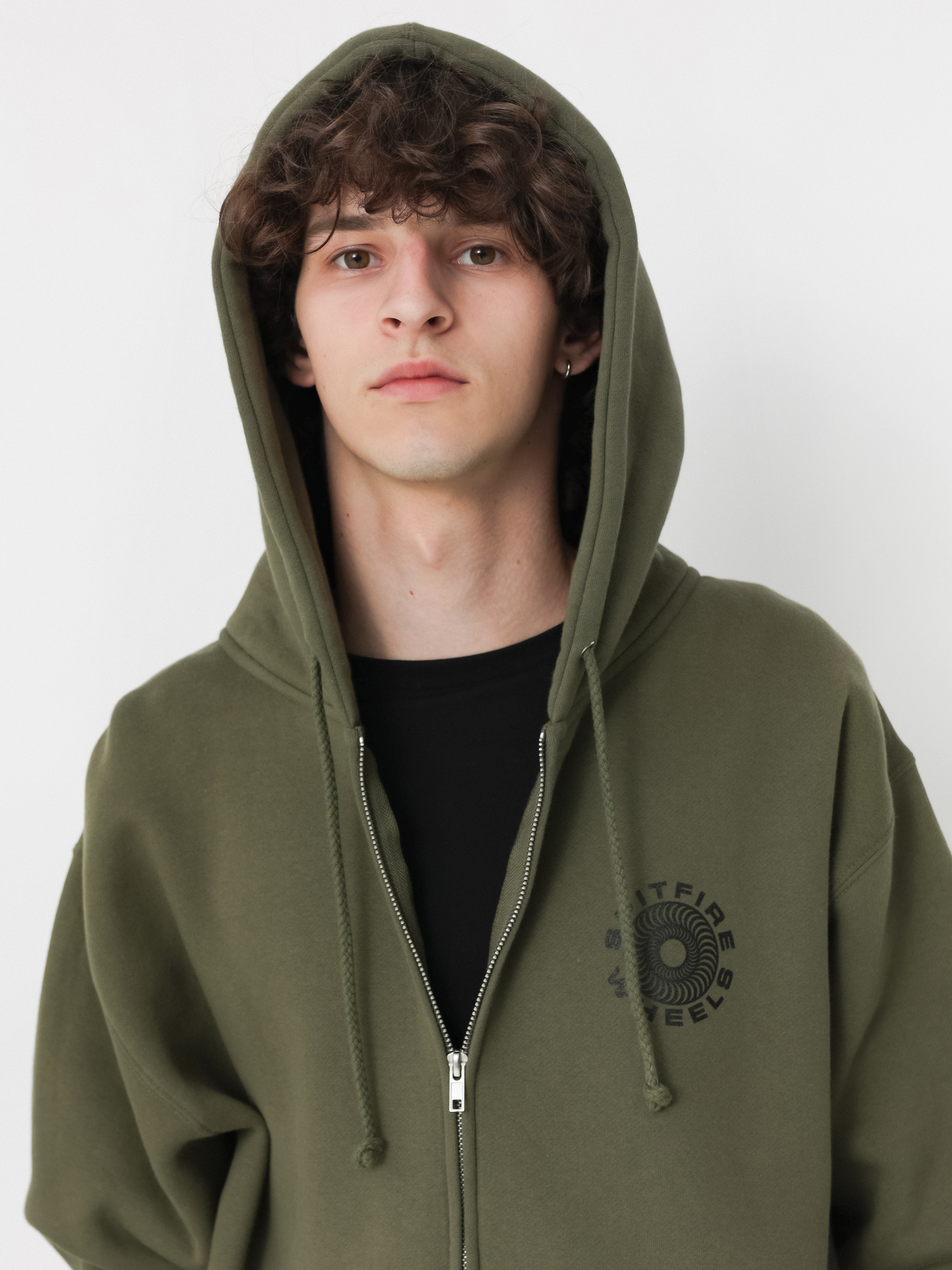 Spitfire Classic 87 Swirl ZHD Kapucnis pulóver (army/black)