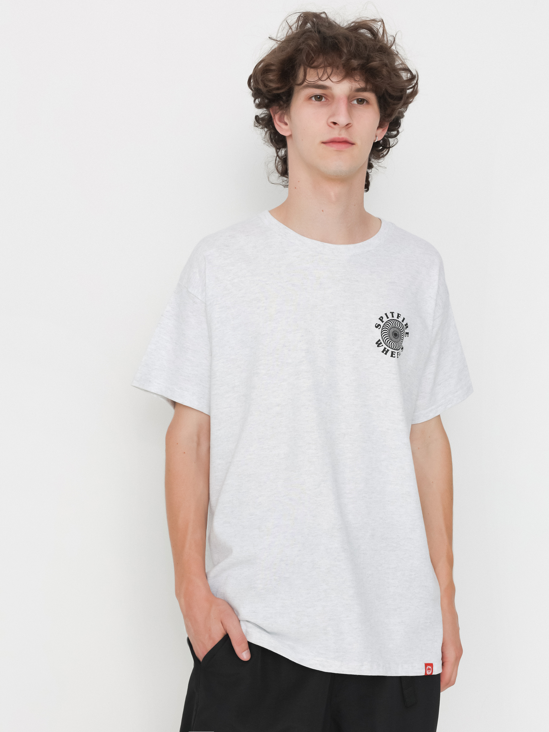 Póló Spitfire Og Classic Fill (ash heather/black/red)