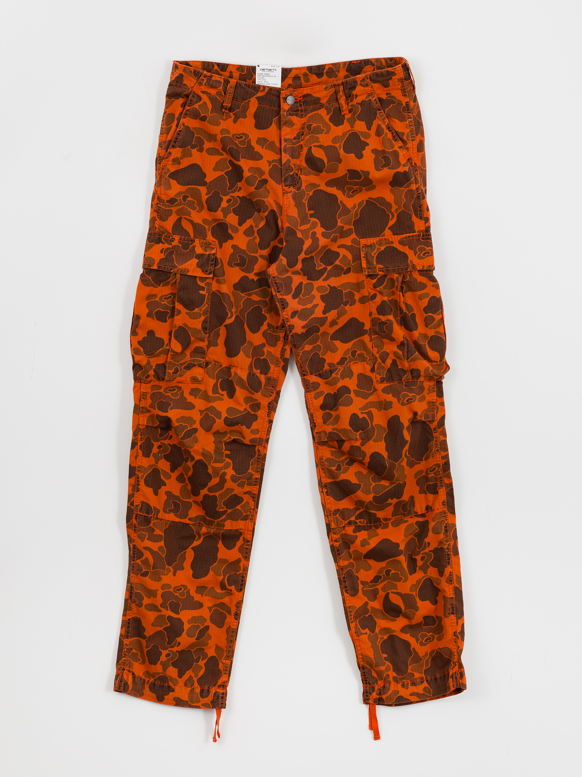 Carhartt WIP Duck Cargo Kisnadrág (camo duck/green/turmeric)