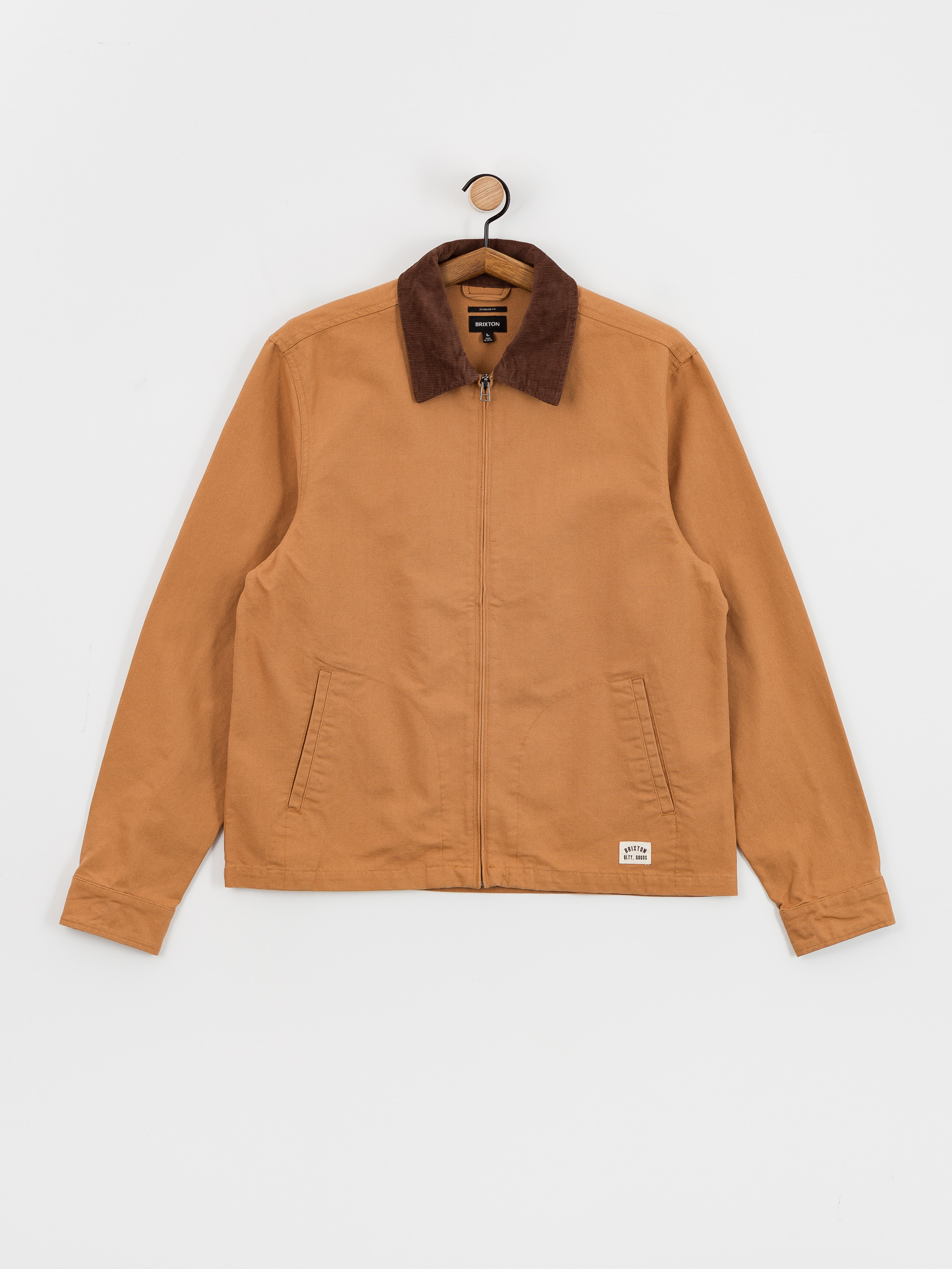 Brixton Mechanic Garage Zip Dzseki (tobacco brown)