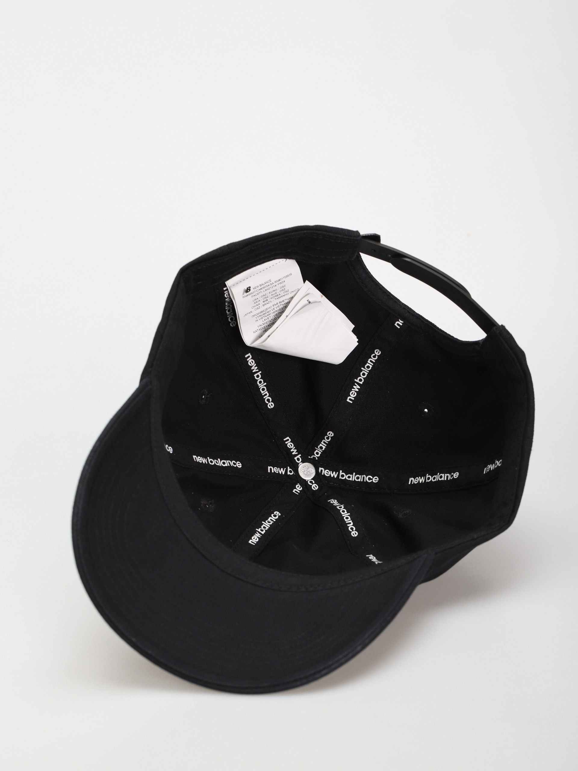 New Balance 6 Panel Block N Snapback Baseball sapka (black)