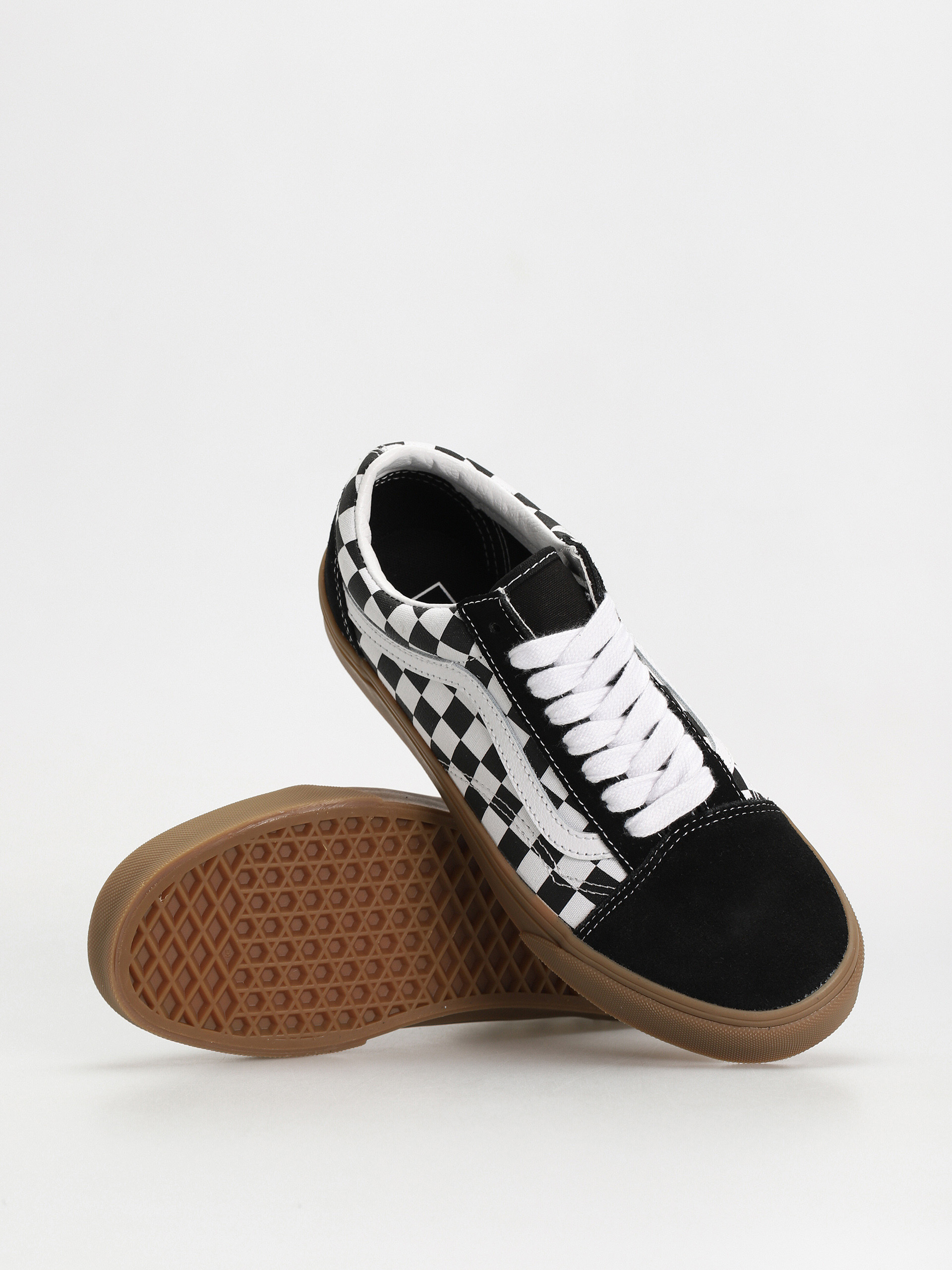 Vans Old Skool Cipők (fat lace checker black)
