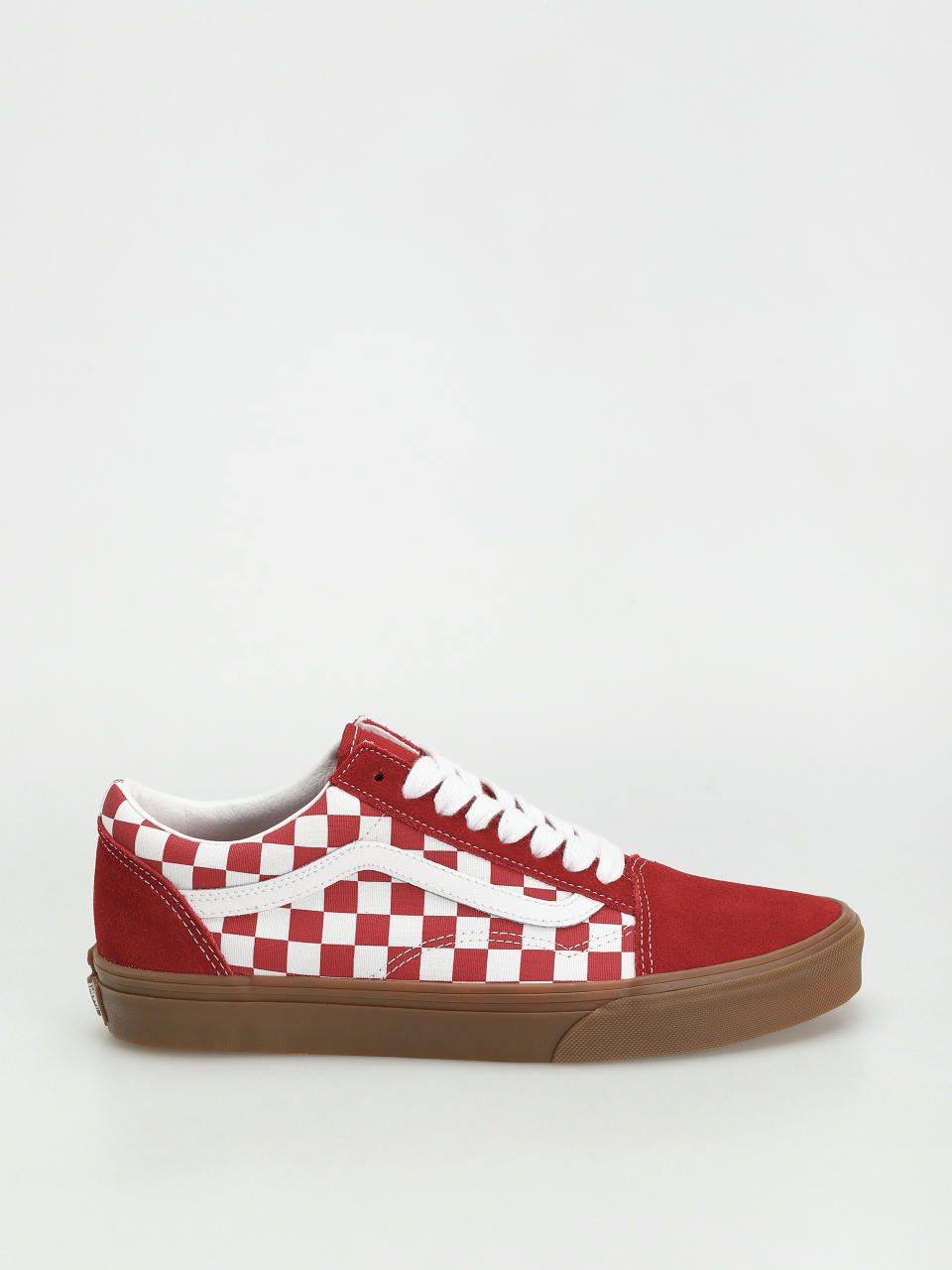 Vans Old Skool Cipők (fat lace checker red)