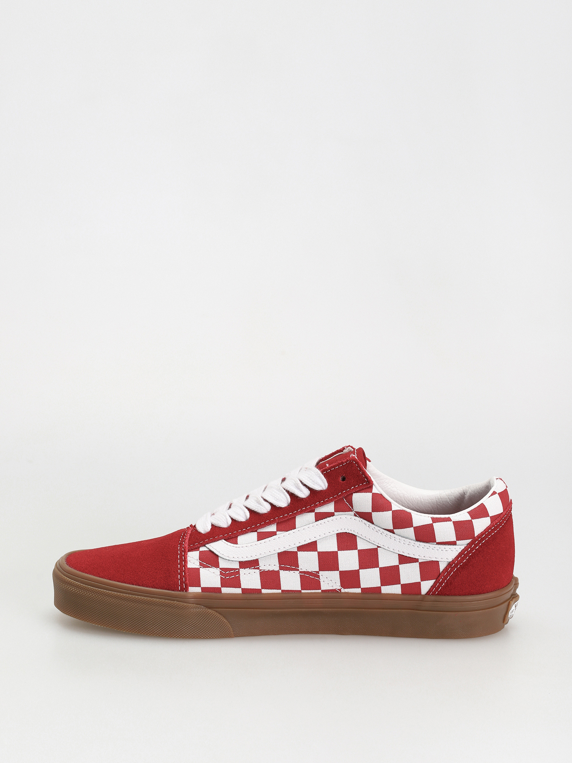 Vans Old Skool Cipők (fat lace checker red)