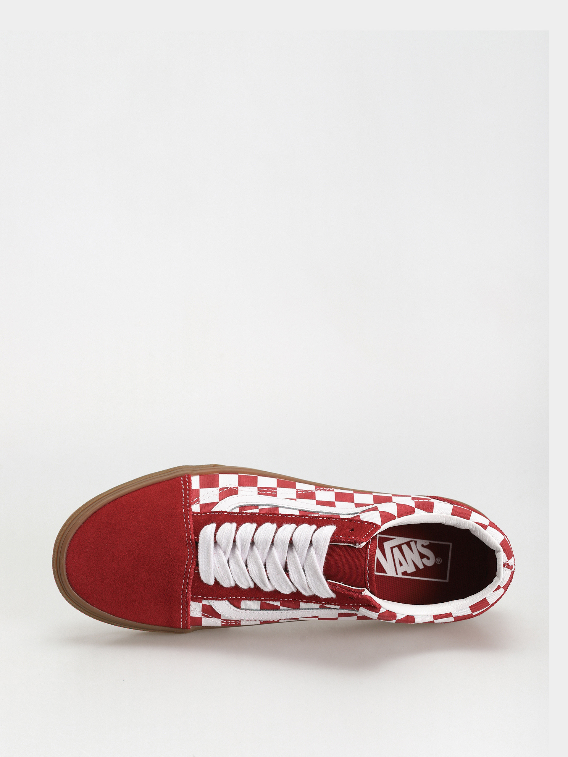 Vans Old Skool Cipők (fat lace checker red)