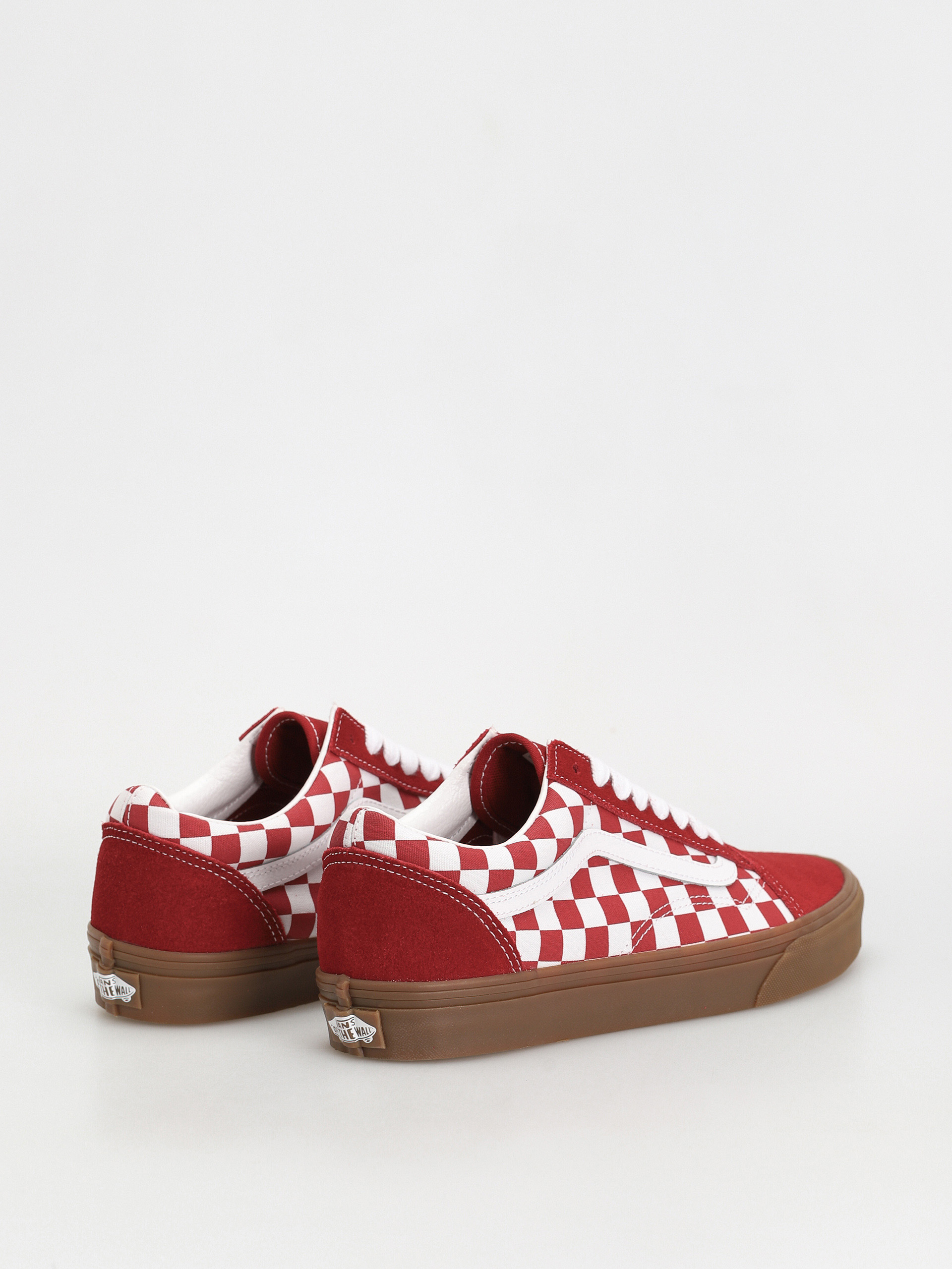 Vans Old Skool Cipők (fat lace checker red)