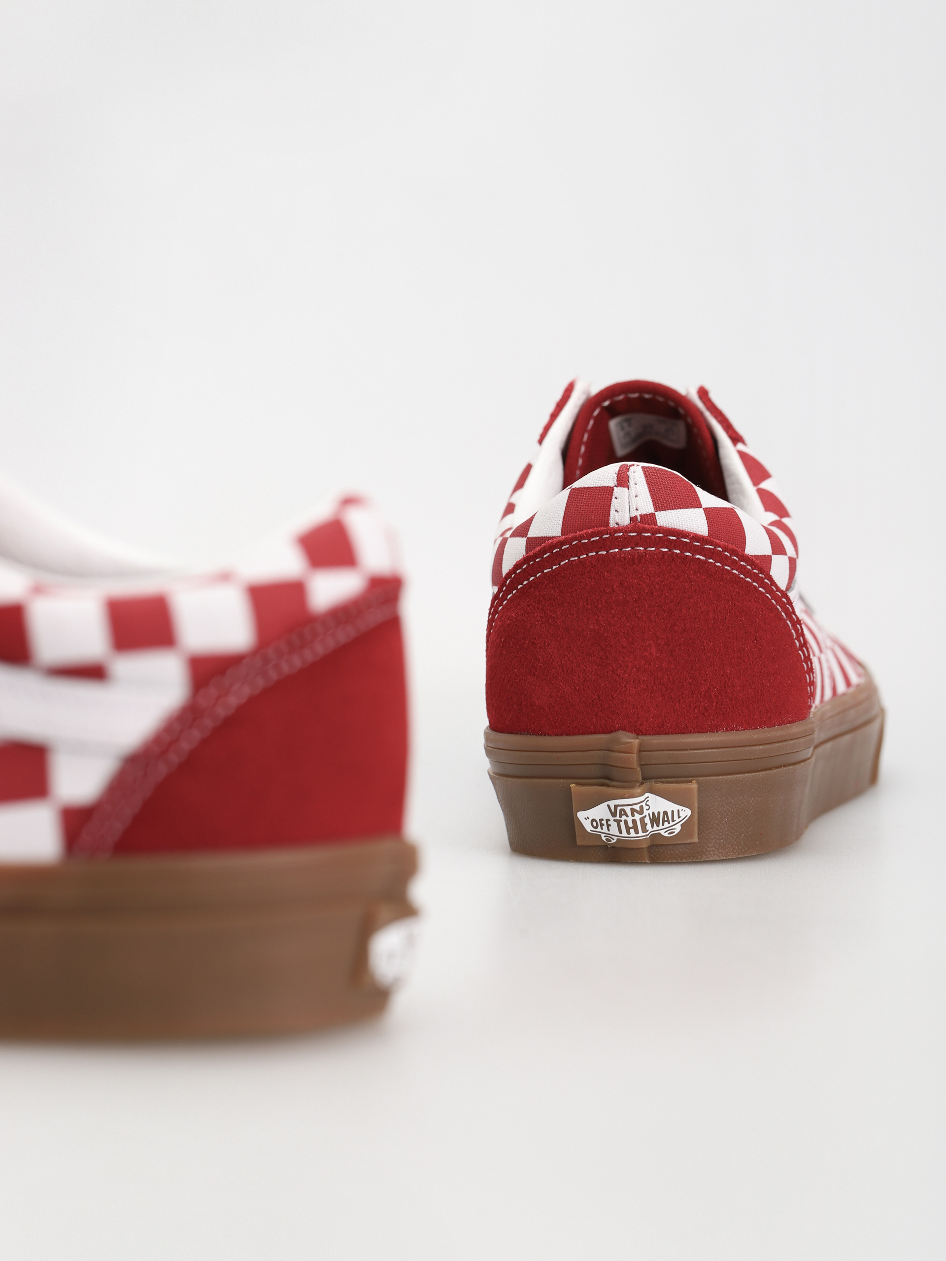 Vans Old Skool Cipők (fat lace checker red)