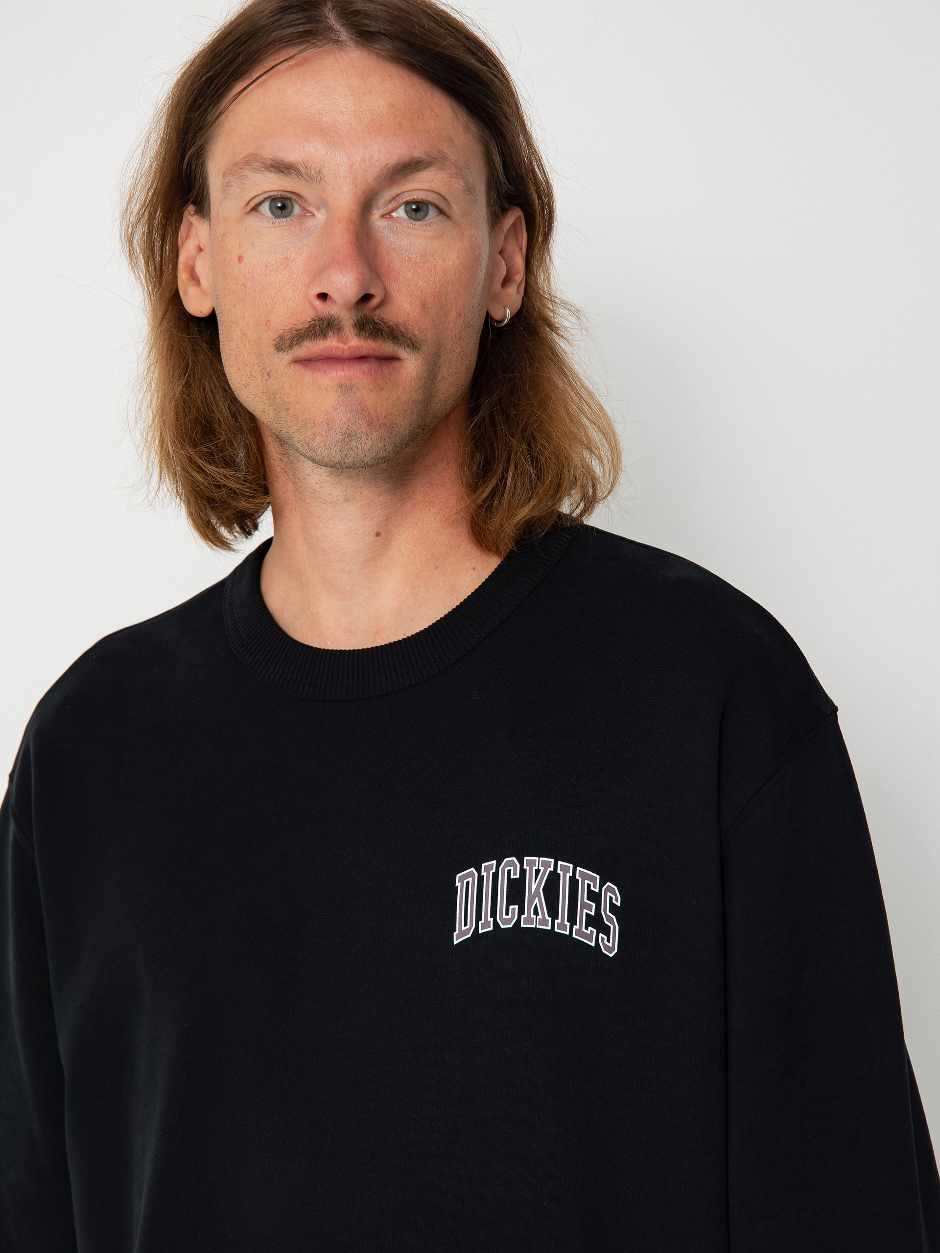 Dickies Aitkin Chest Pulóver (blk/plum perfct)