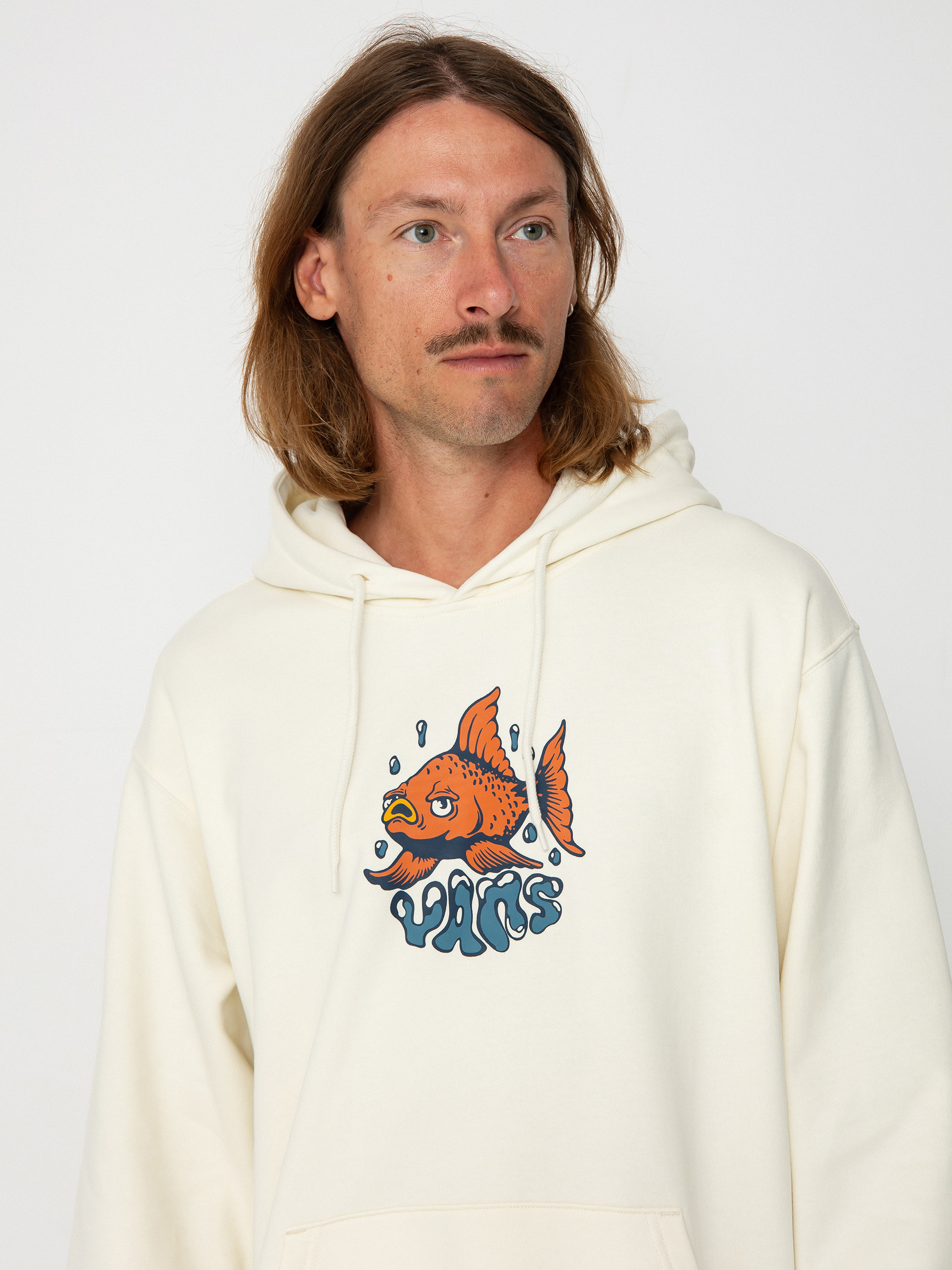 Vans Fish Loose HD Kapucnis pulóver (marshmallow)