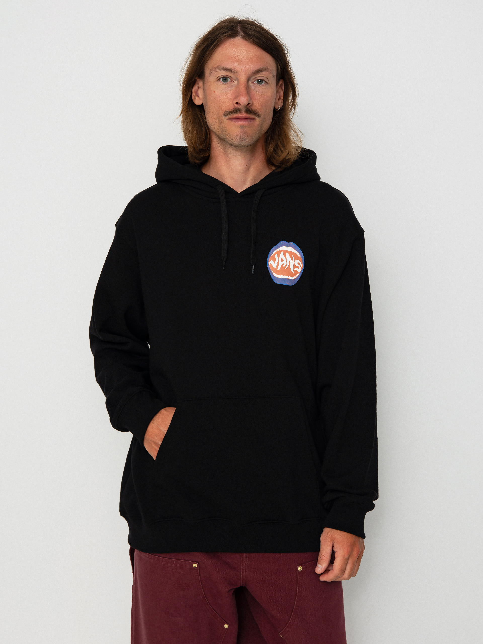 Vans OG Open Mouth Loose HD Kapucnis pulóver (black)