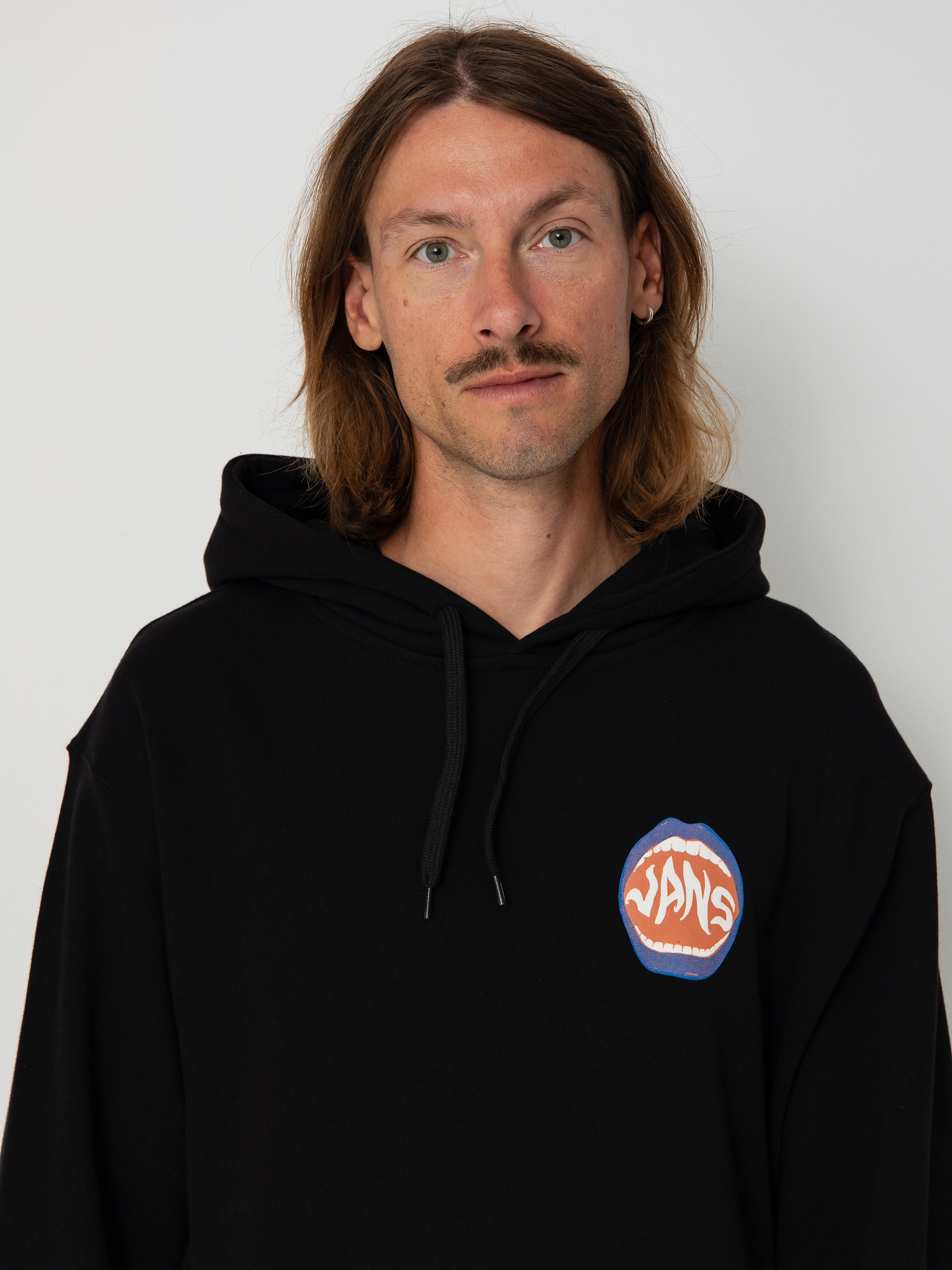 Vans OG Open Mouth Loose HD Kapucnis pulóver (black)