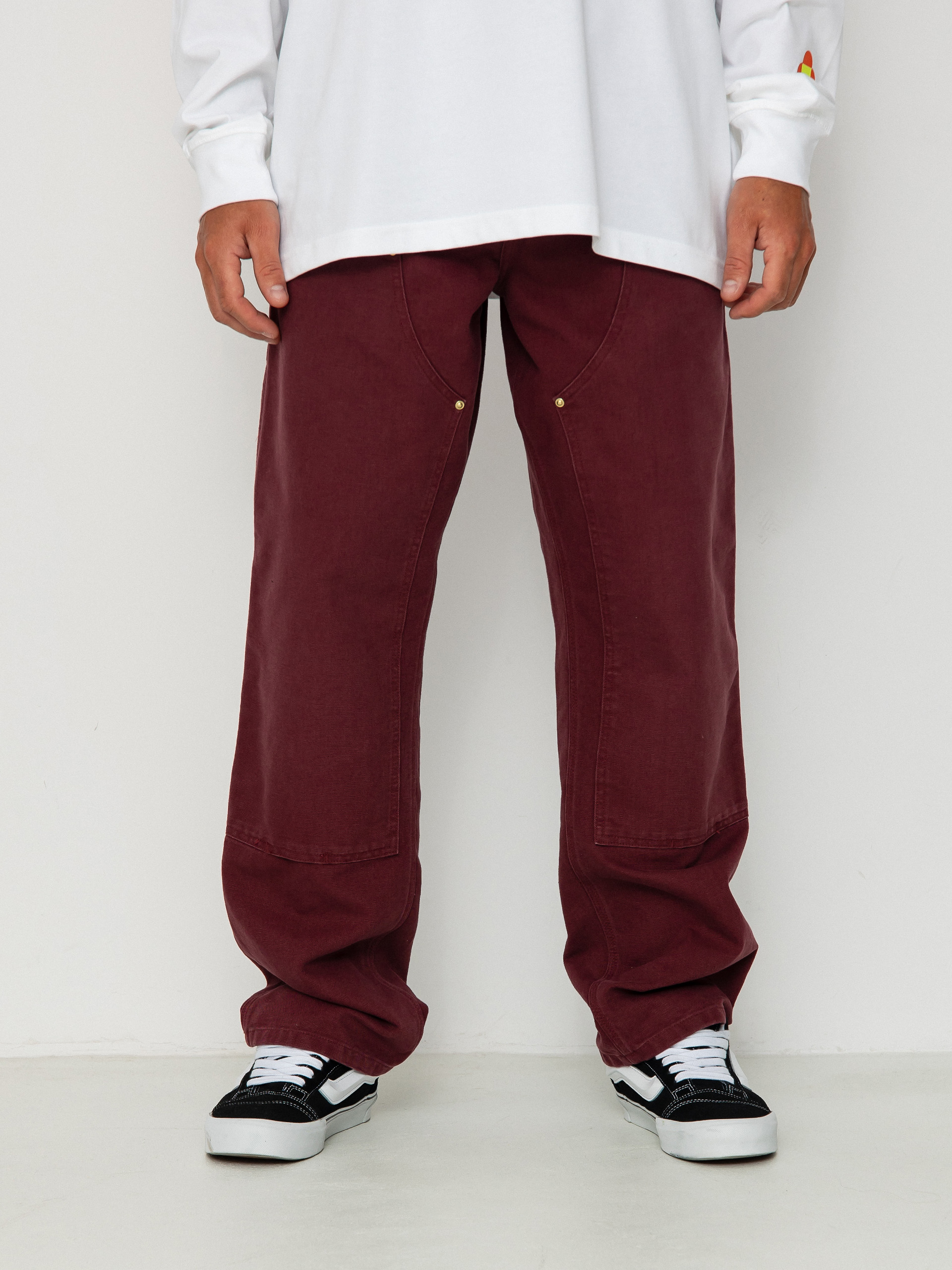 Carhartt WIP Double Knee Kisnadru00e1g (malbec)