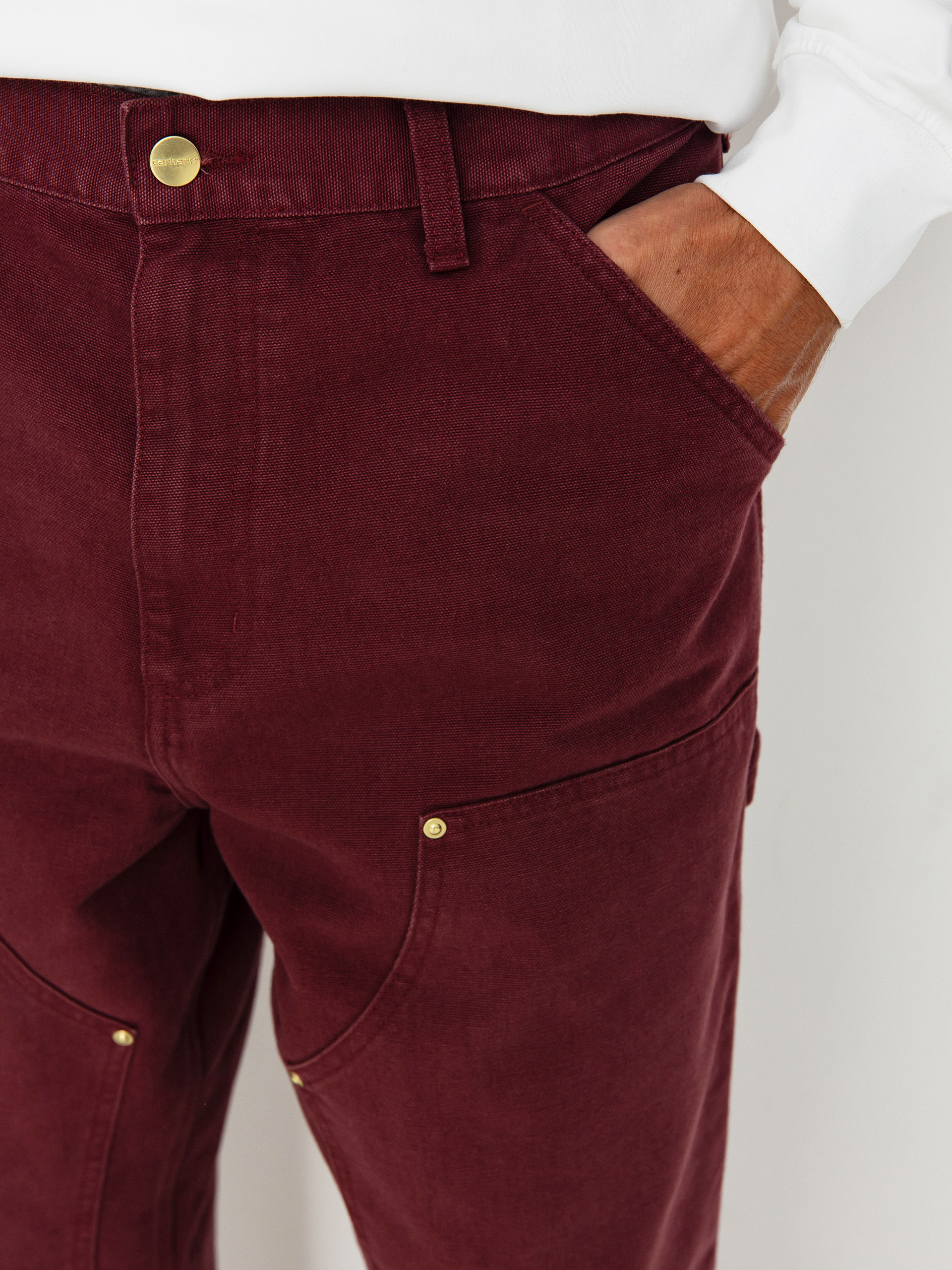 Carhartt WIP Double Knee Kisnadrág (malbec)