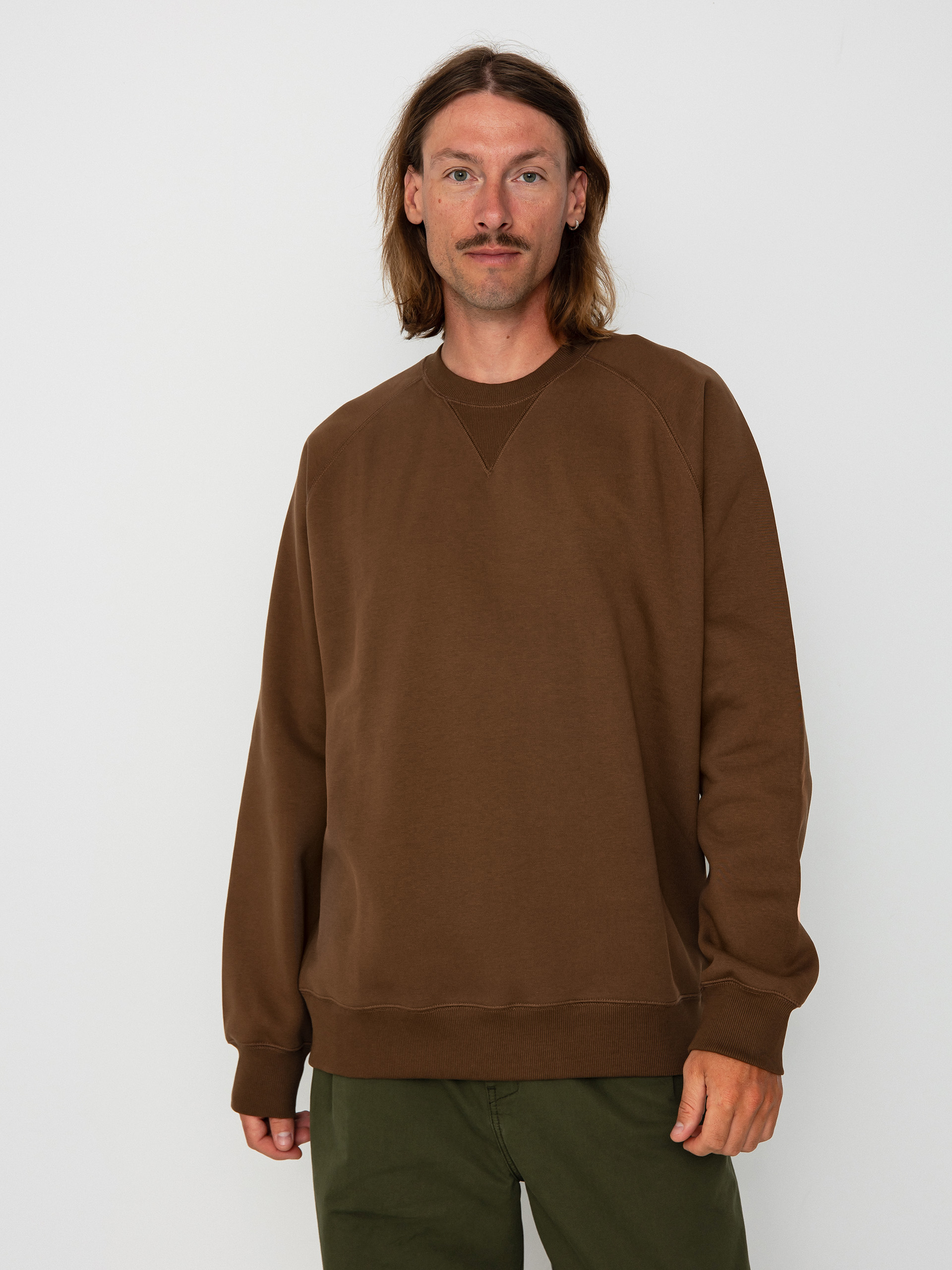 Carhartt WIP Chase Pulóver (chocolate/gold)