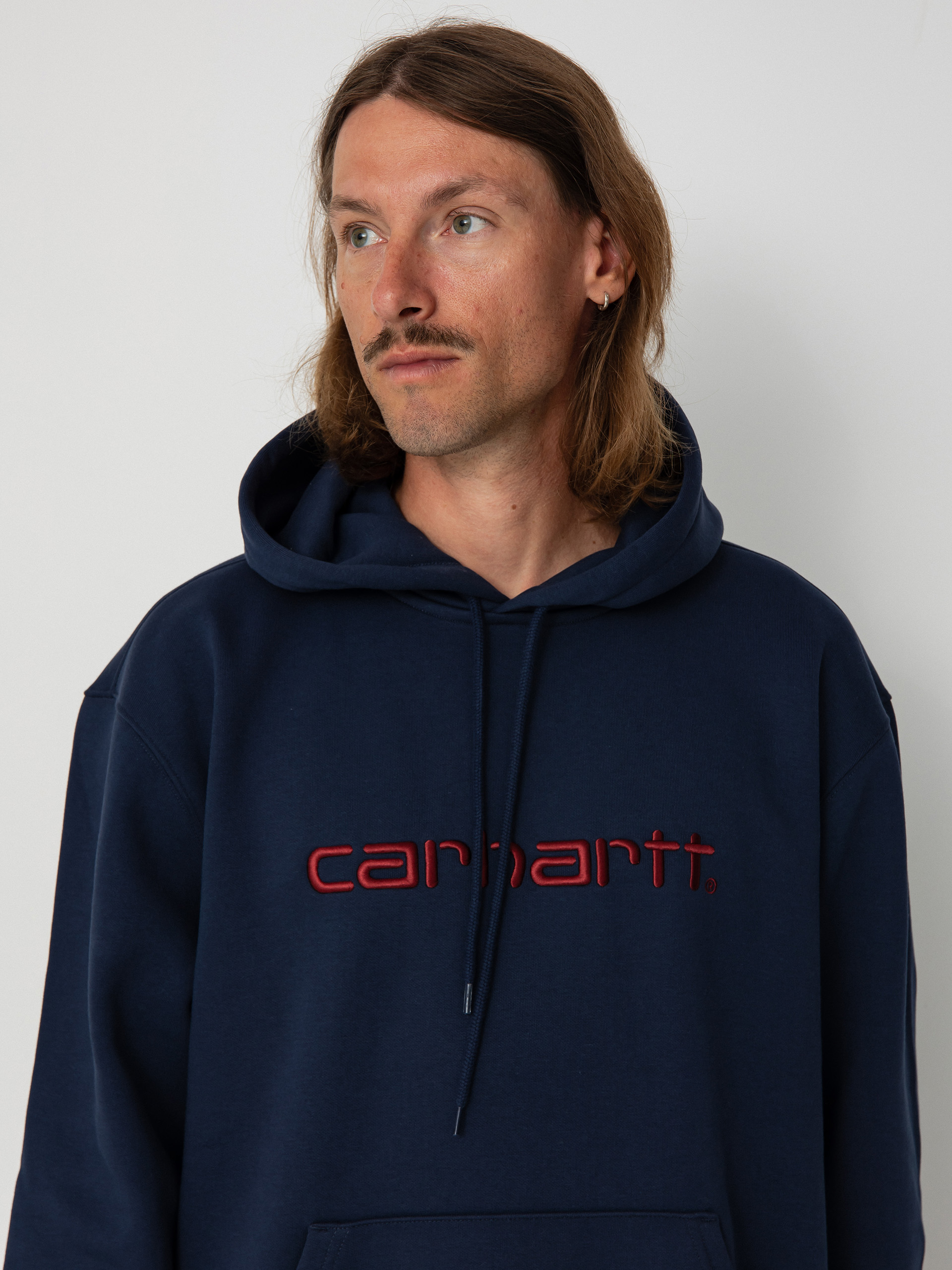 Carhartt WIP Carhartt HD Kapucnis pulóver (air force blue/malbec)