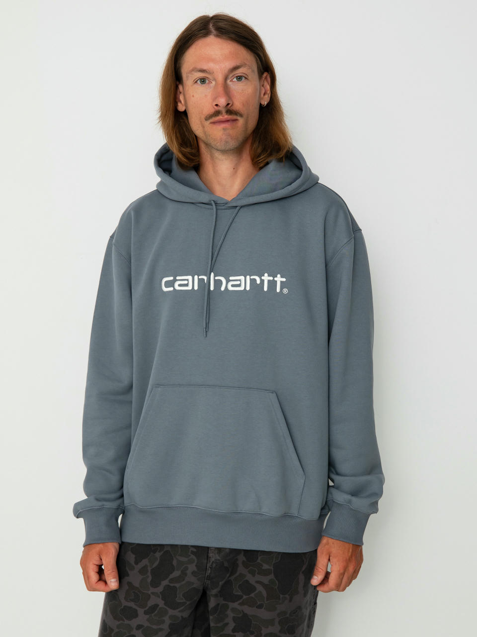 Carhartt WIP Carhartt HD Kapucnis pulóver (dove grey/wax)