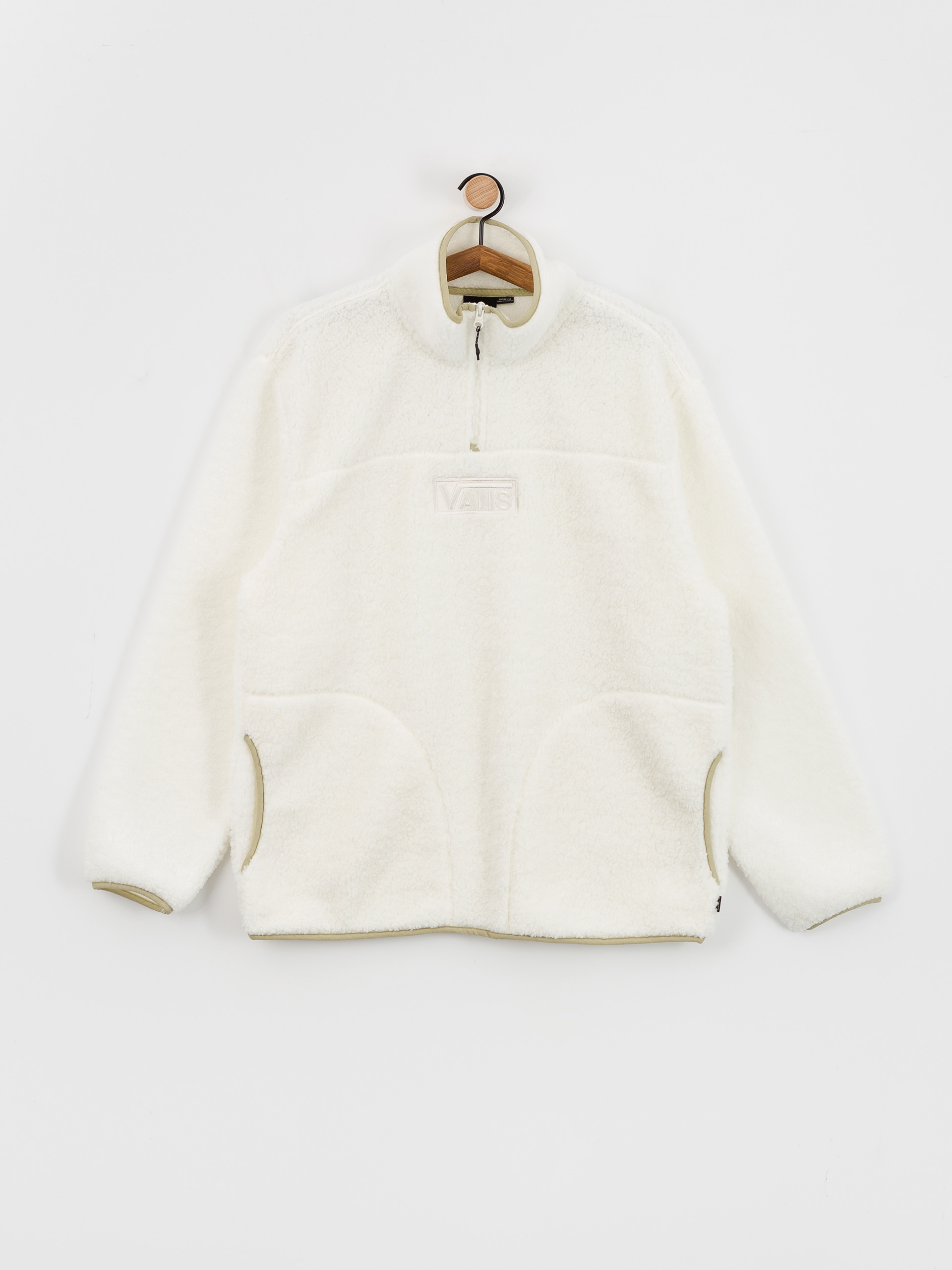 Férfi Vans Vans Boxed Sherpa Qzip Polár pulóver (marshmallow)