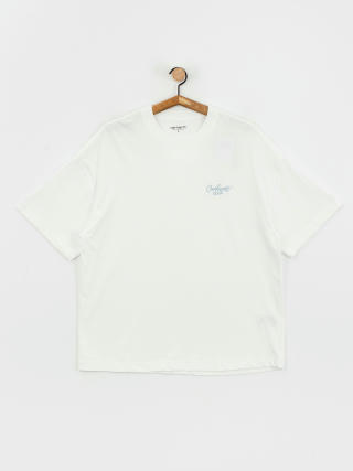 Carhartt WIP Signature Script Póló (white/dusty ice)