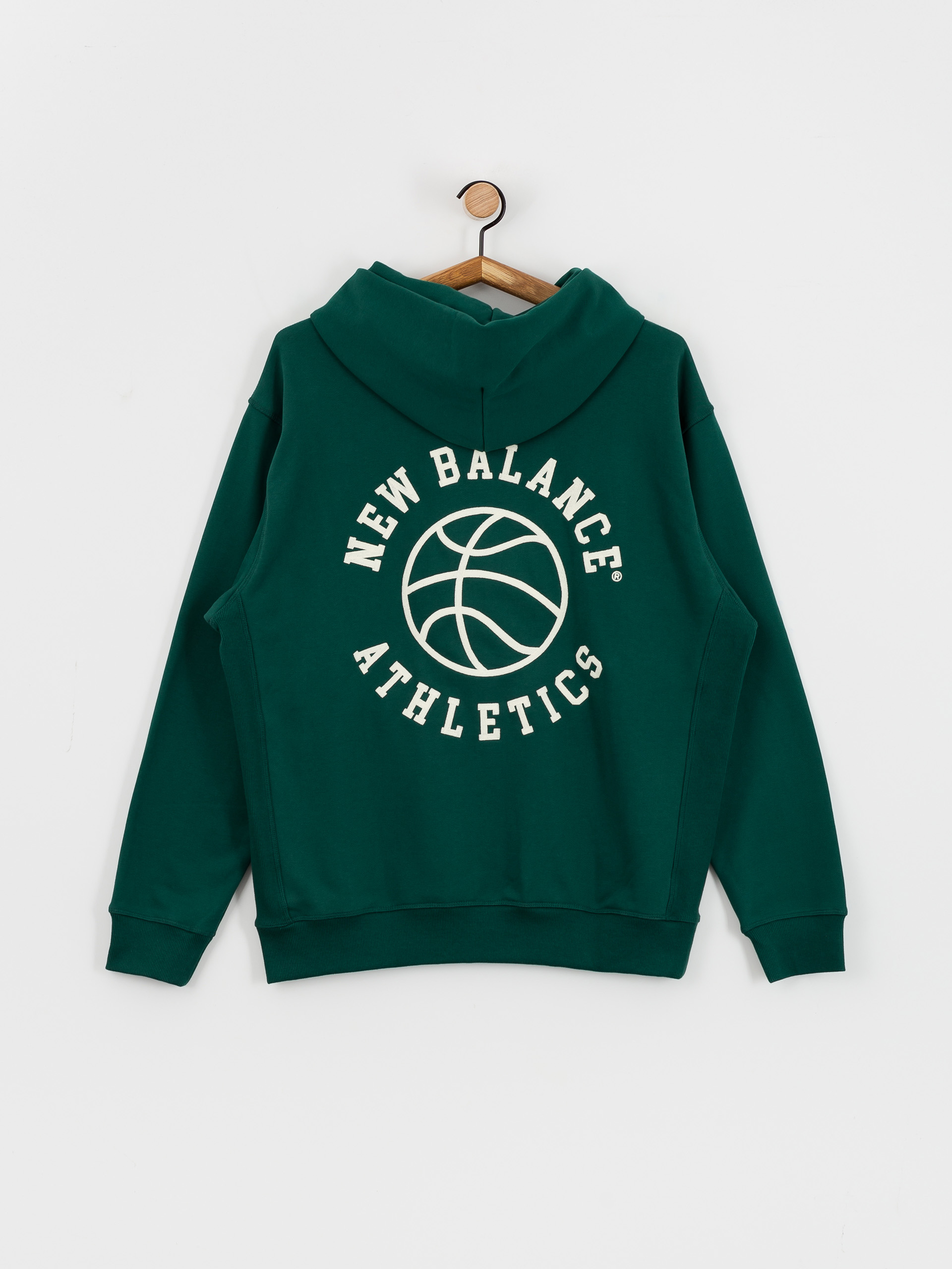 New Balance Athletics Relaxed League HD Kapucnis pulóver (marshgreen)