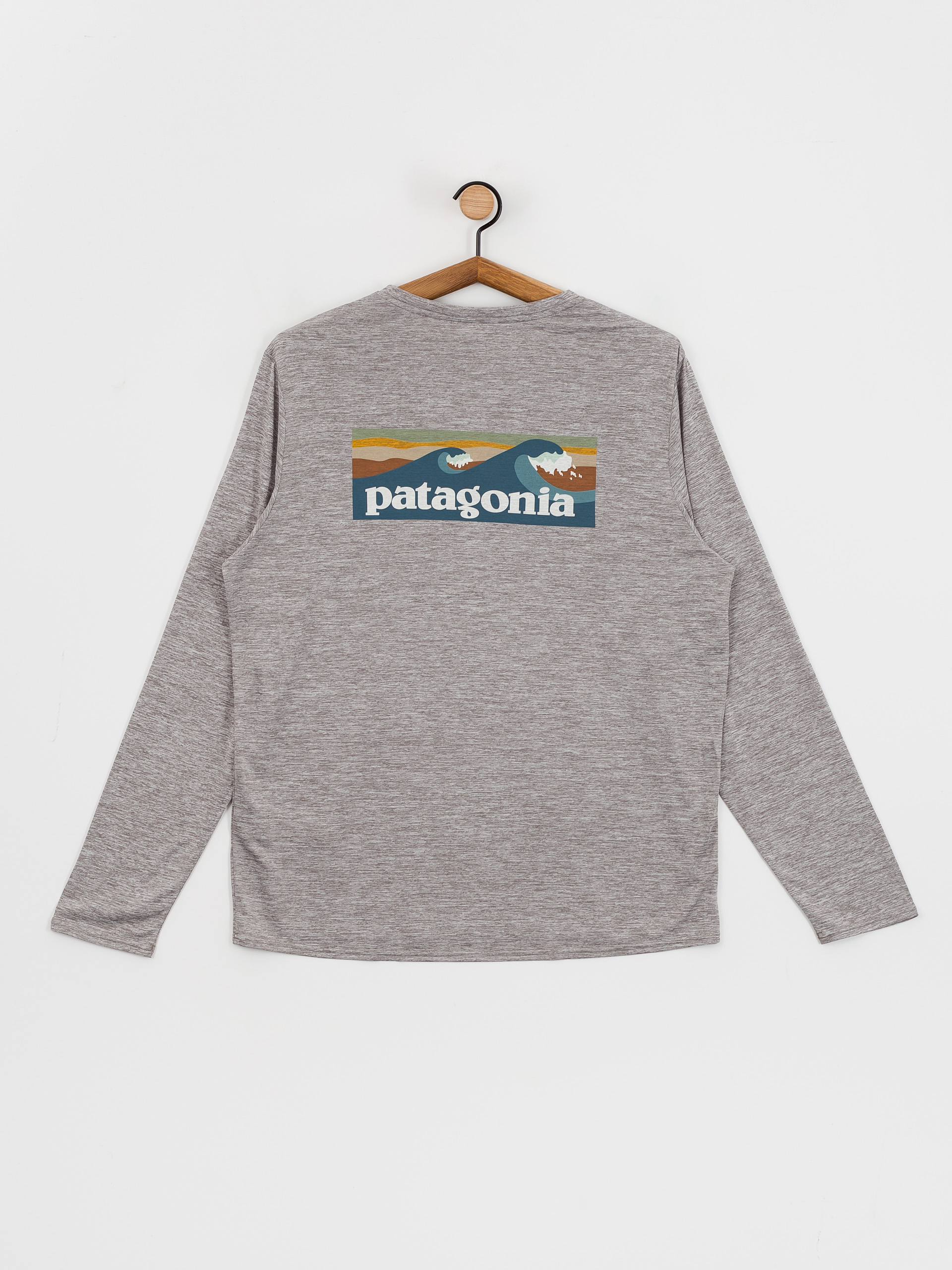 Patagonia Cap Cool Daily Graphic Waters Hosszú ujjú felső (boardshort logo abalone blue feather grey)