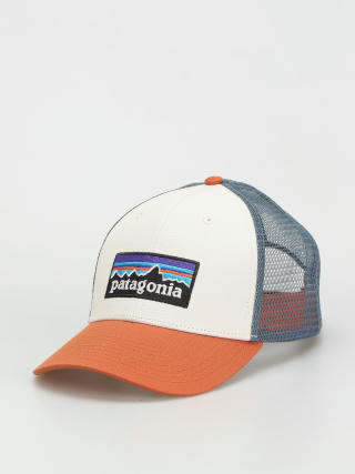 Patagonia P 6 Logo LoPro Trucker Baseball sapka (white w/redtail rust)