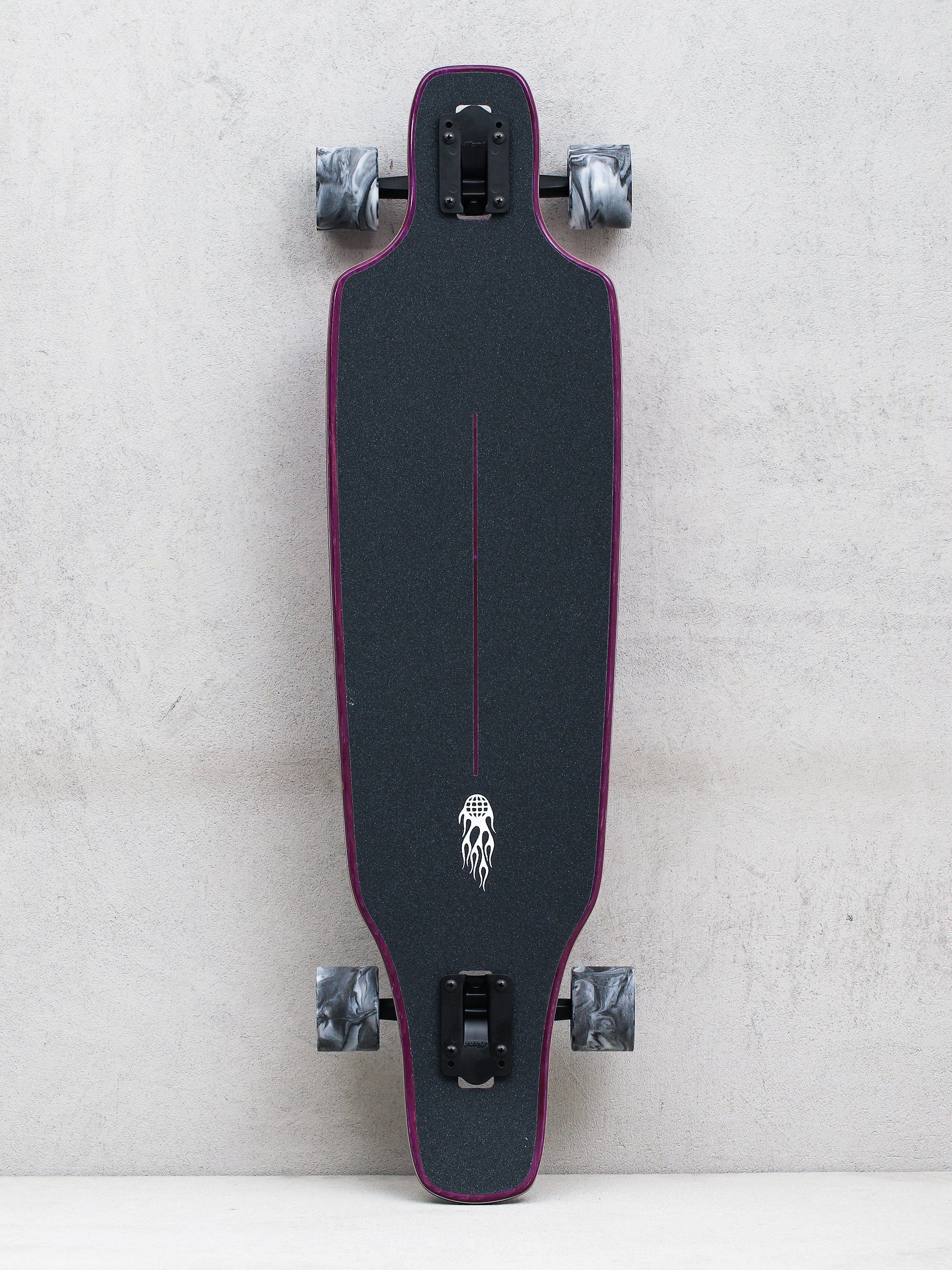 Globe Outlier Longboard (purple flames)