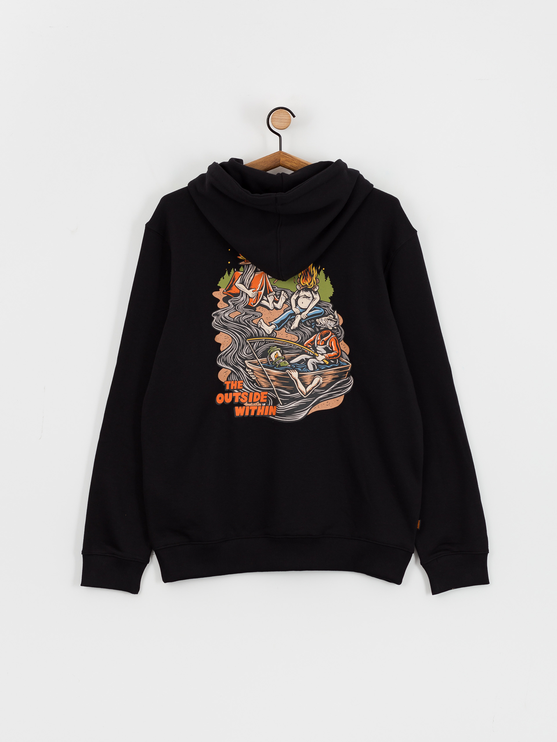 Element The Gathering HD Kapucnis pulóver (flint black)