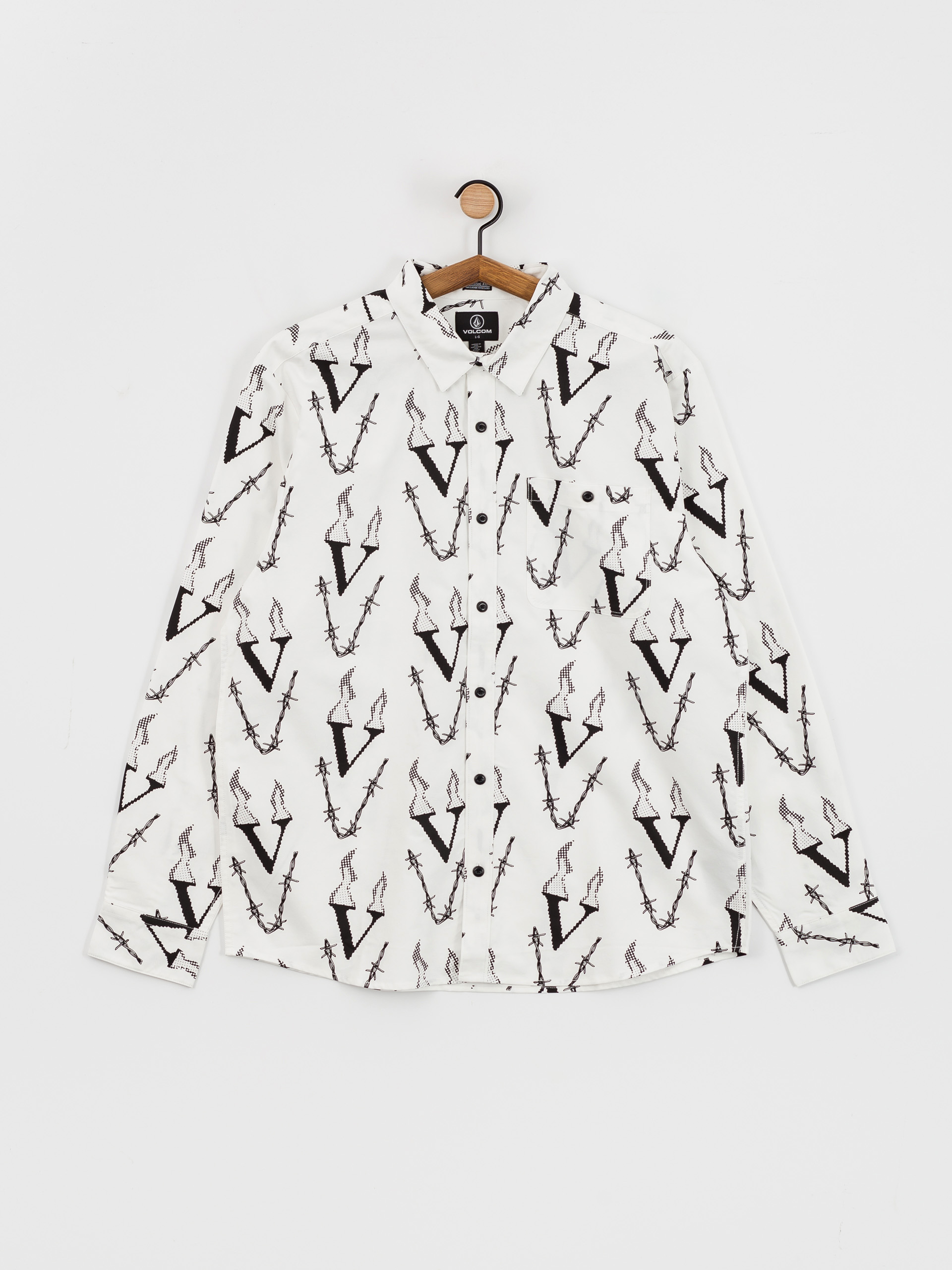 Ing Volcom Fergadelic Woven Ls (white)