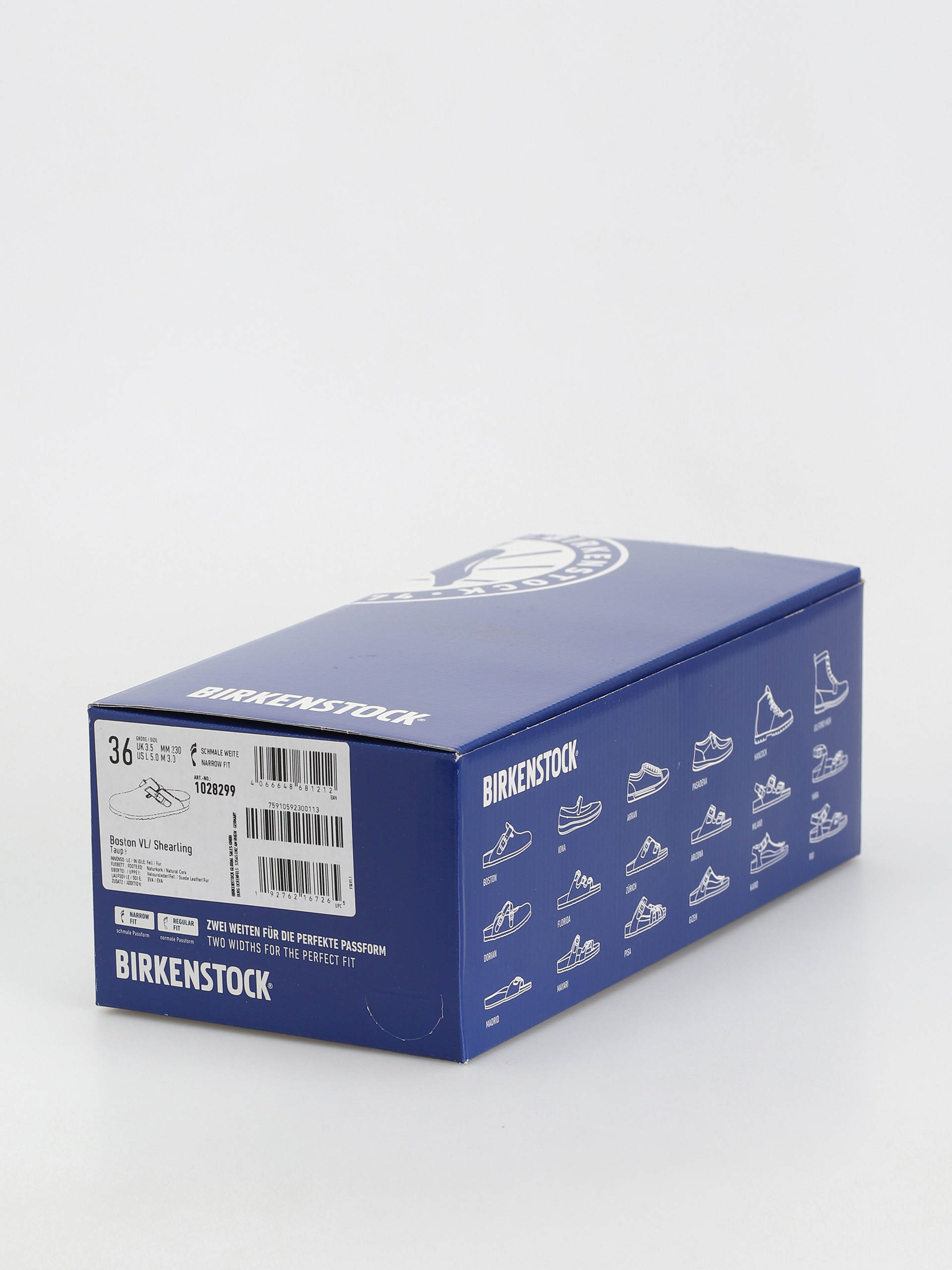 Birkenstock Boston Shearling Suede Leather Fur Narrow Wmn Flip-flop papucsok (taupe)