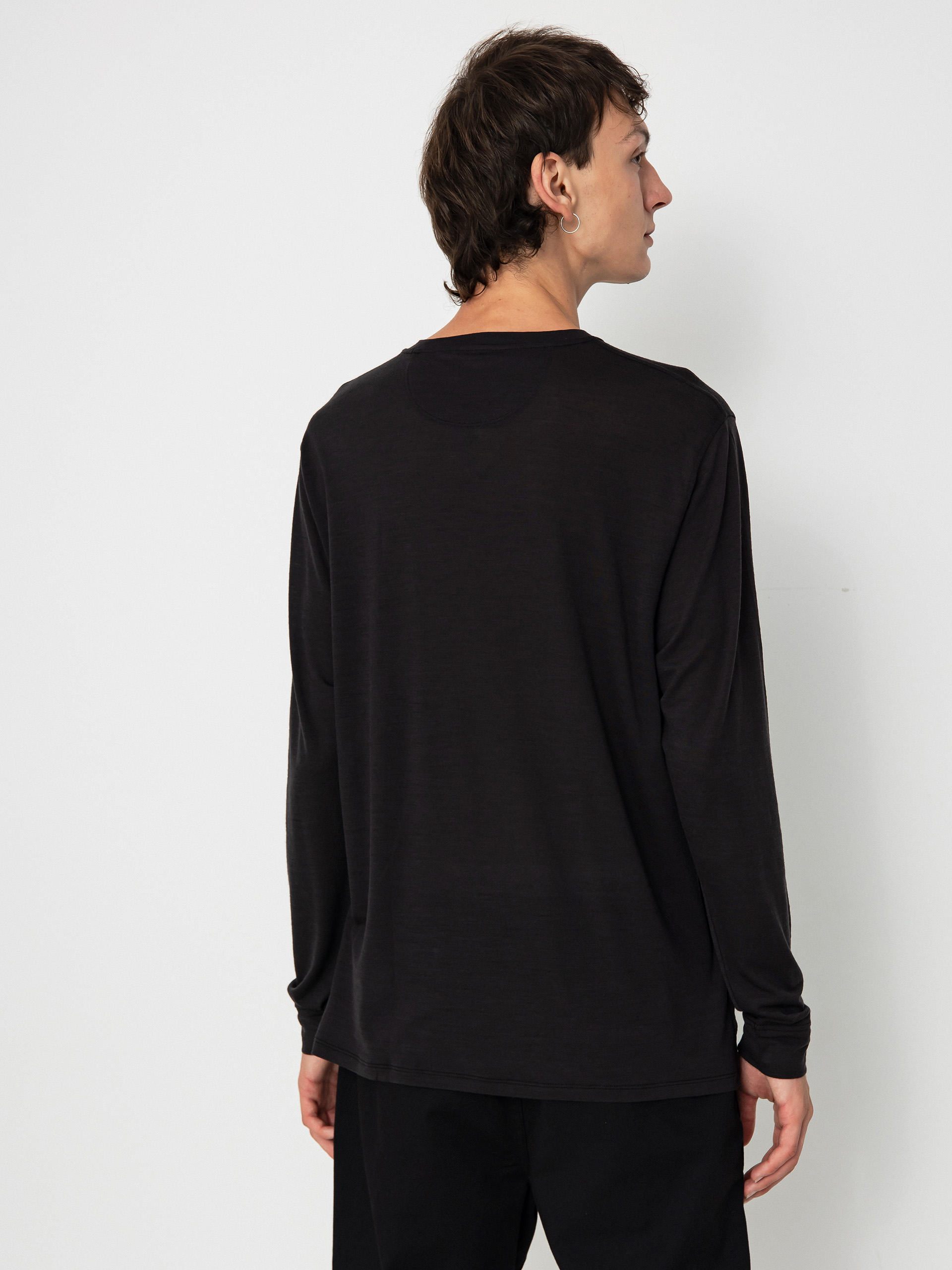 Patagonia Cap Cool Merino Blend Graphic Hosszú ujjú felső (heritage header black)