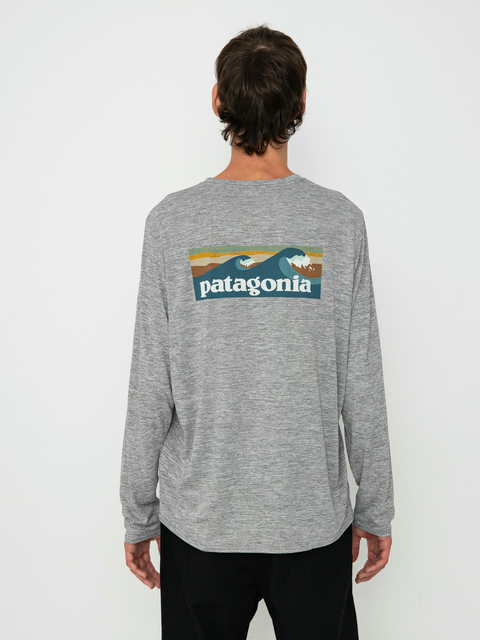 Patagonia Cap Cool Daily Graphic Waters Hosszú ujjú felső (boardshort logo abalone blue feather grey)