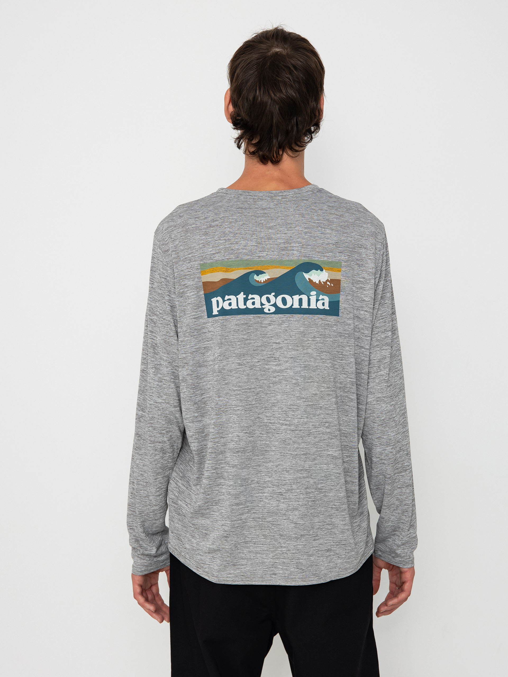 Patagonia Cap Cool Daily Graphic Waters Hosszú ujjú felső (boardshort logo abalone blue feather grey)