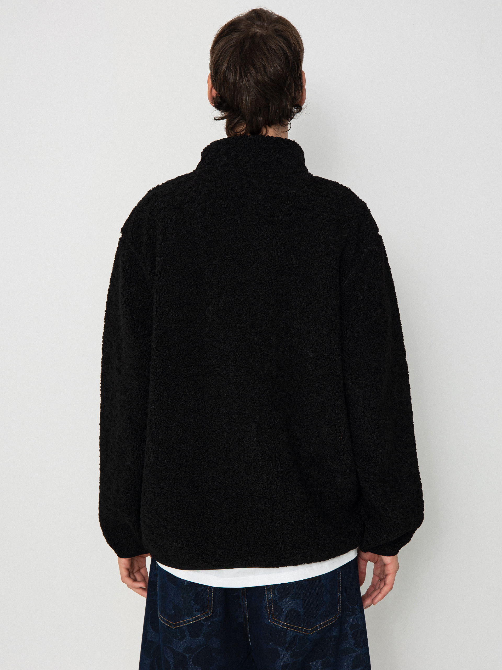 Férfi Vans Vans Boxed Sherpa Qzip Polár pulóver (black)