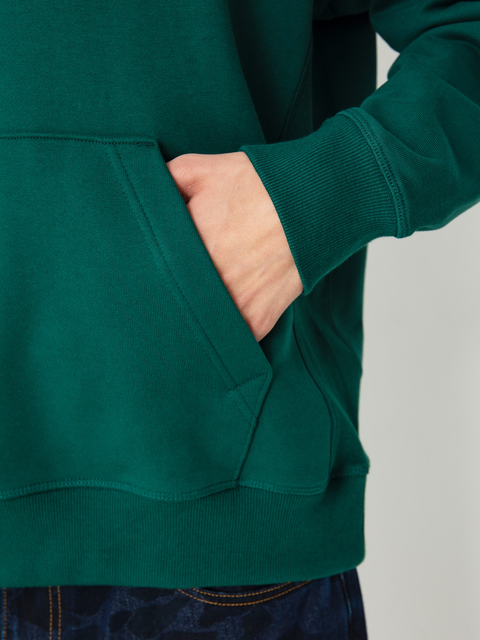 New Balance Athletics Relaxed League HD Kapucnis pulóver (marshgreen)