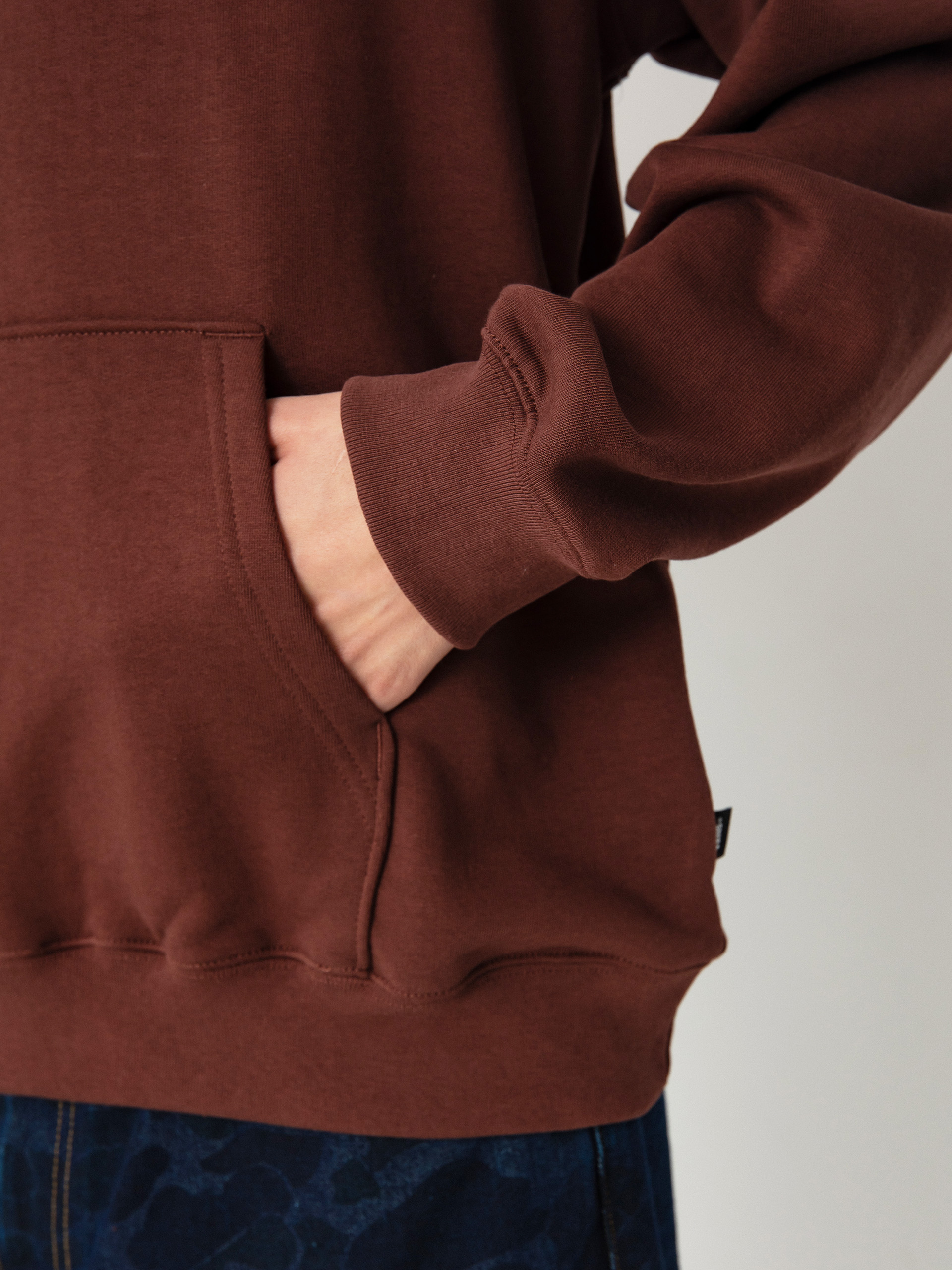 Vans Thumb Logo Loose HD Kapucnis pulóver (bitter chocolate)