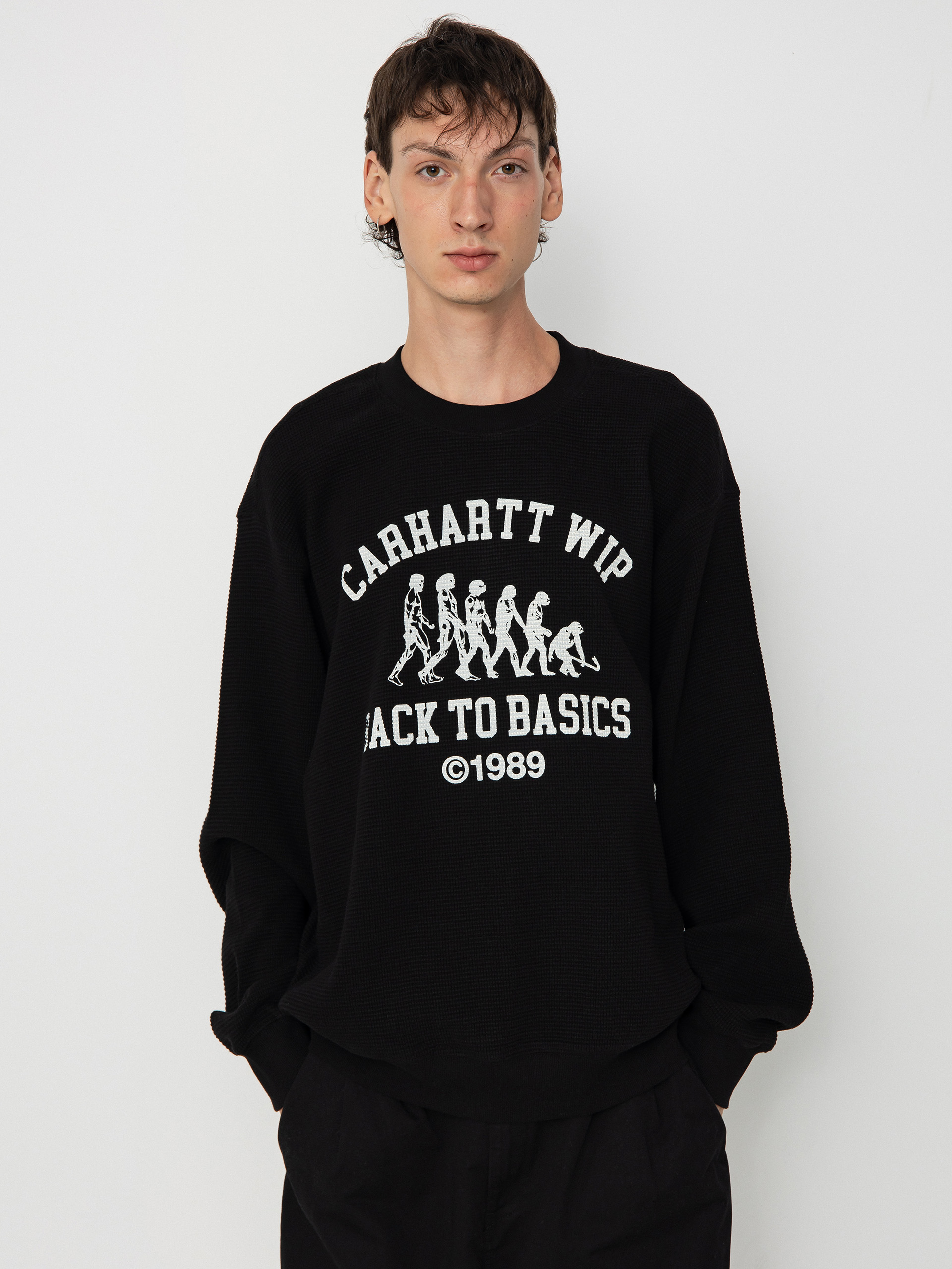 Carhartt WIP Main Basics Pulóver (black/white)