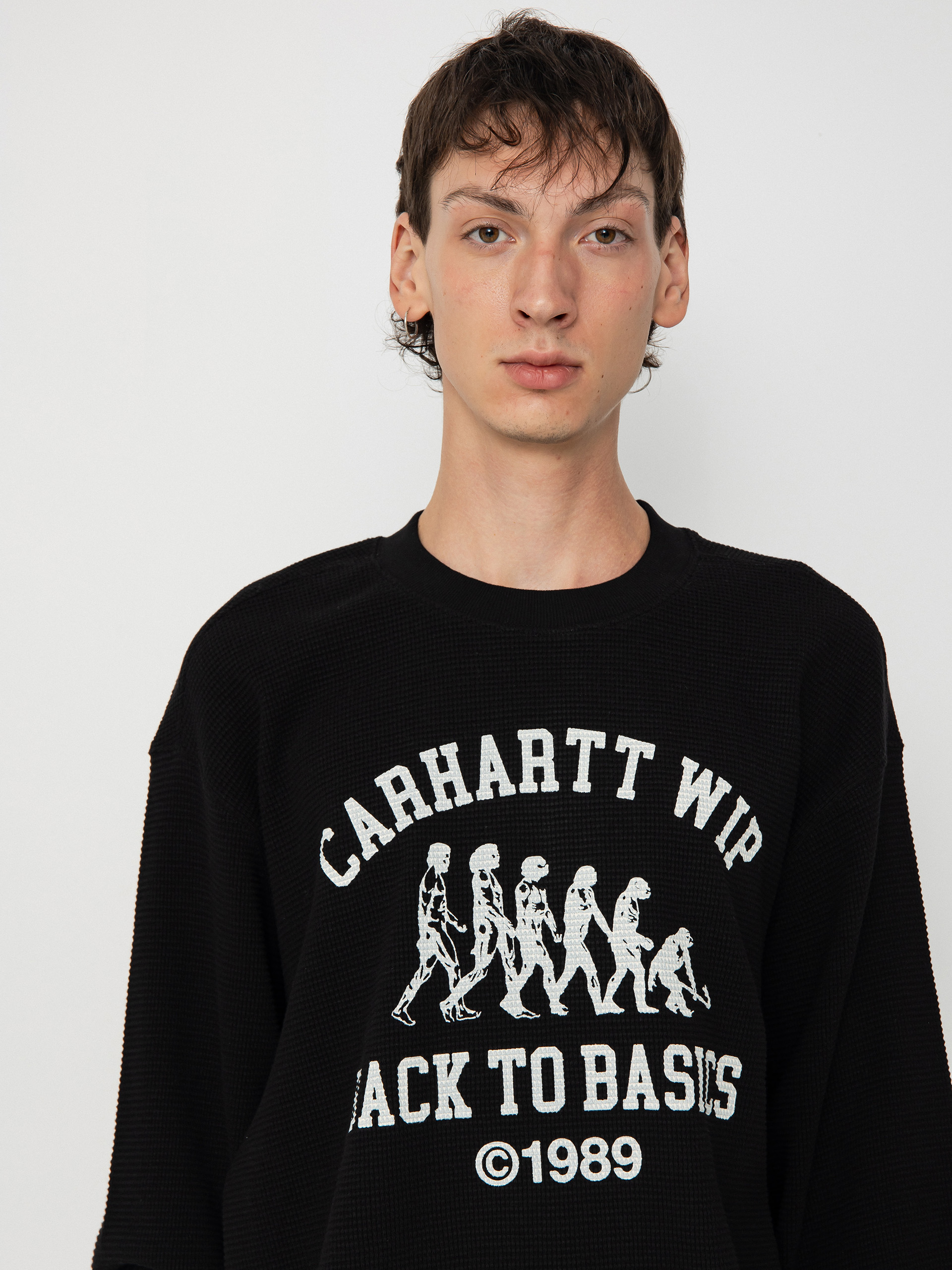 Carhartt WIP Main Basics Pulóver (black/white)