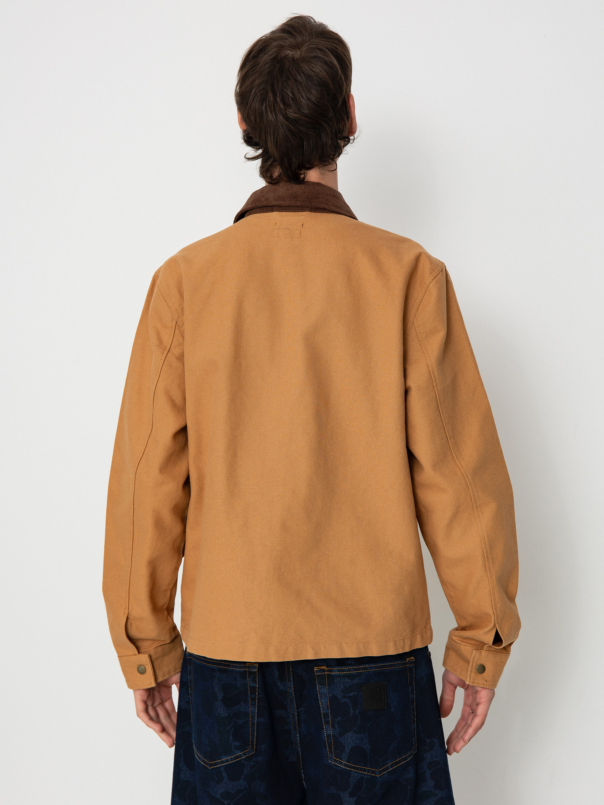 Brixton Mechanic Garage Zip Dzseki (tobacco brown)