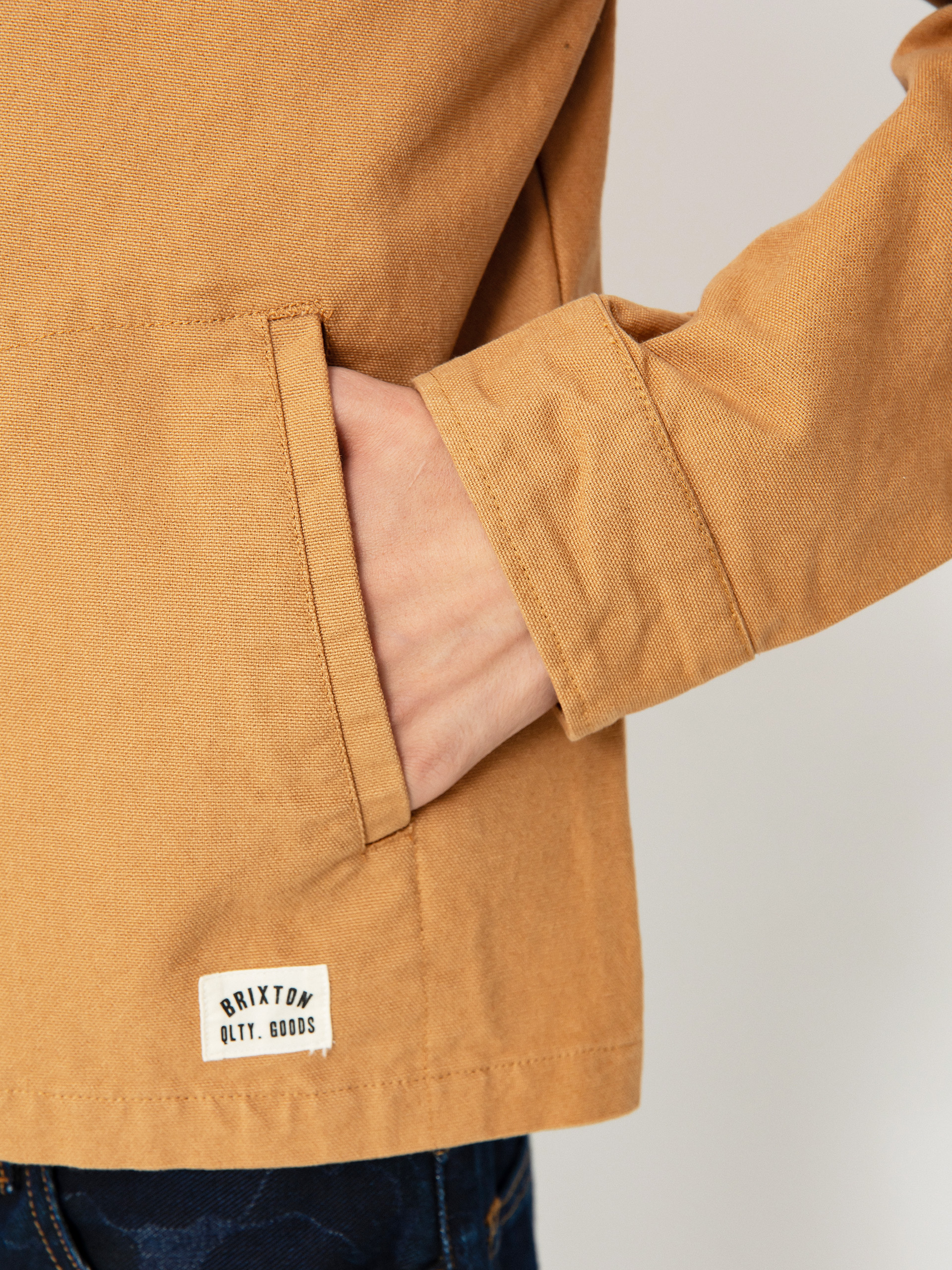 Brixton Mechanic Garage Zip Dzseki (tobacco brown)